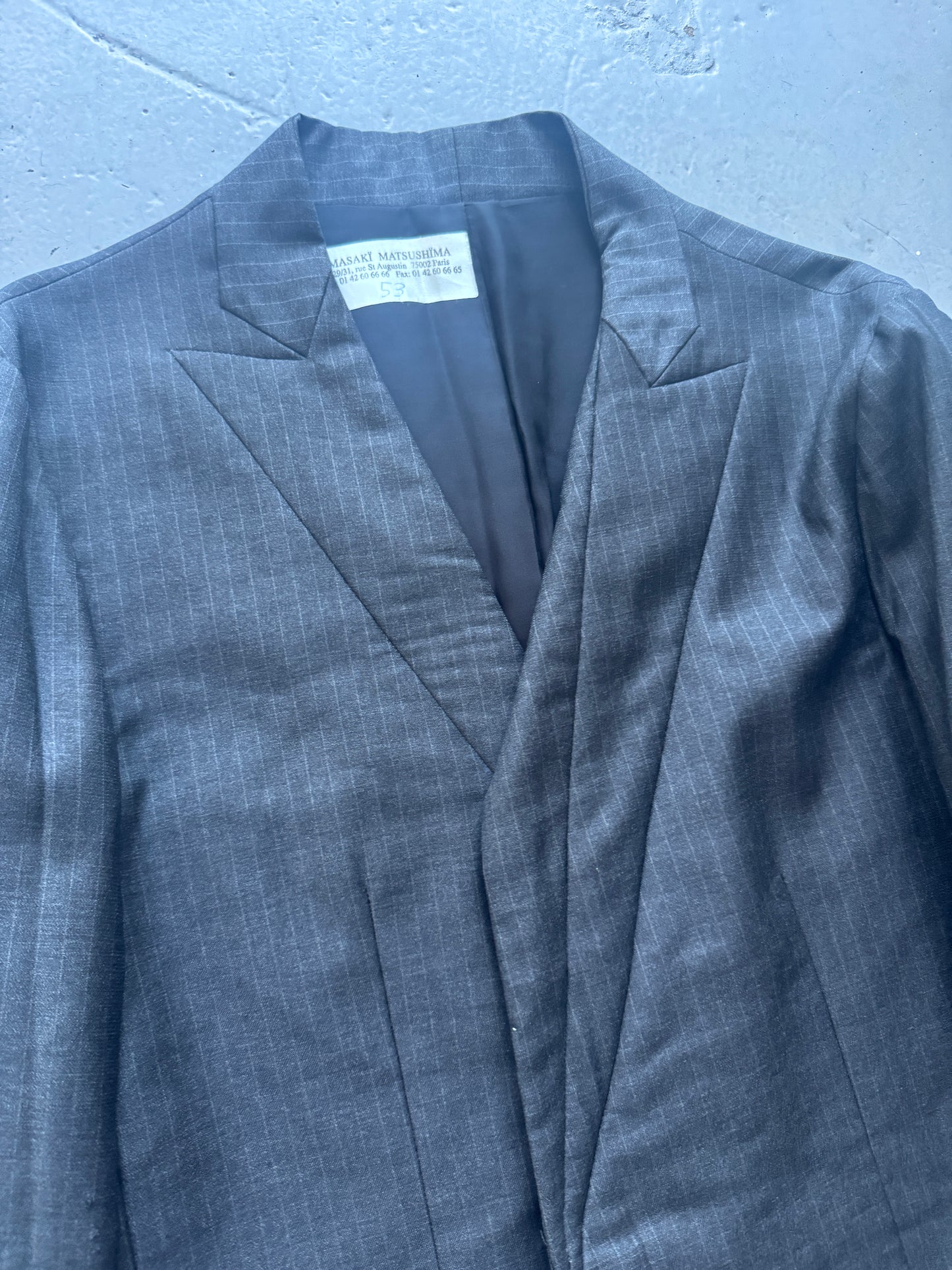 Masaki Matsushima Homme Velcro Dart Blazer