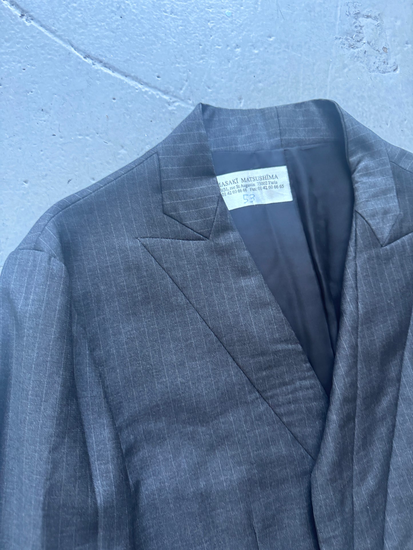 Masaki Matsushima Homme Velcro Dart Blazer