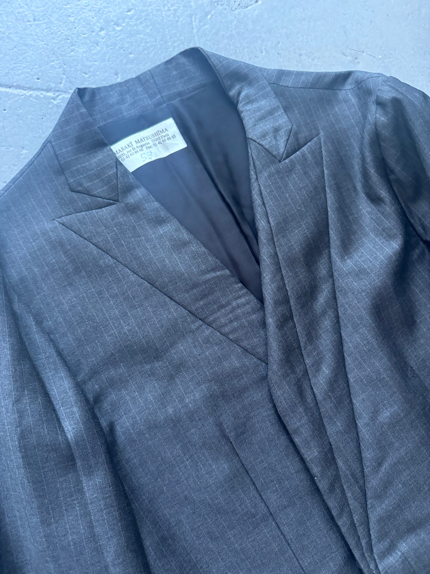 Masaki Matsushima Homme Velcro Dart Blazer