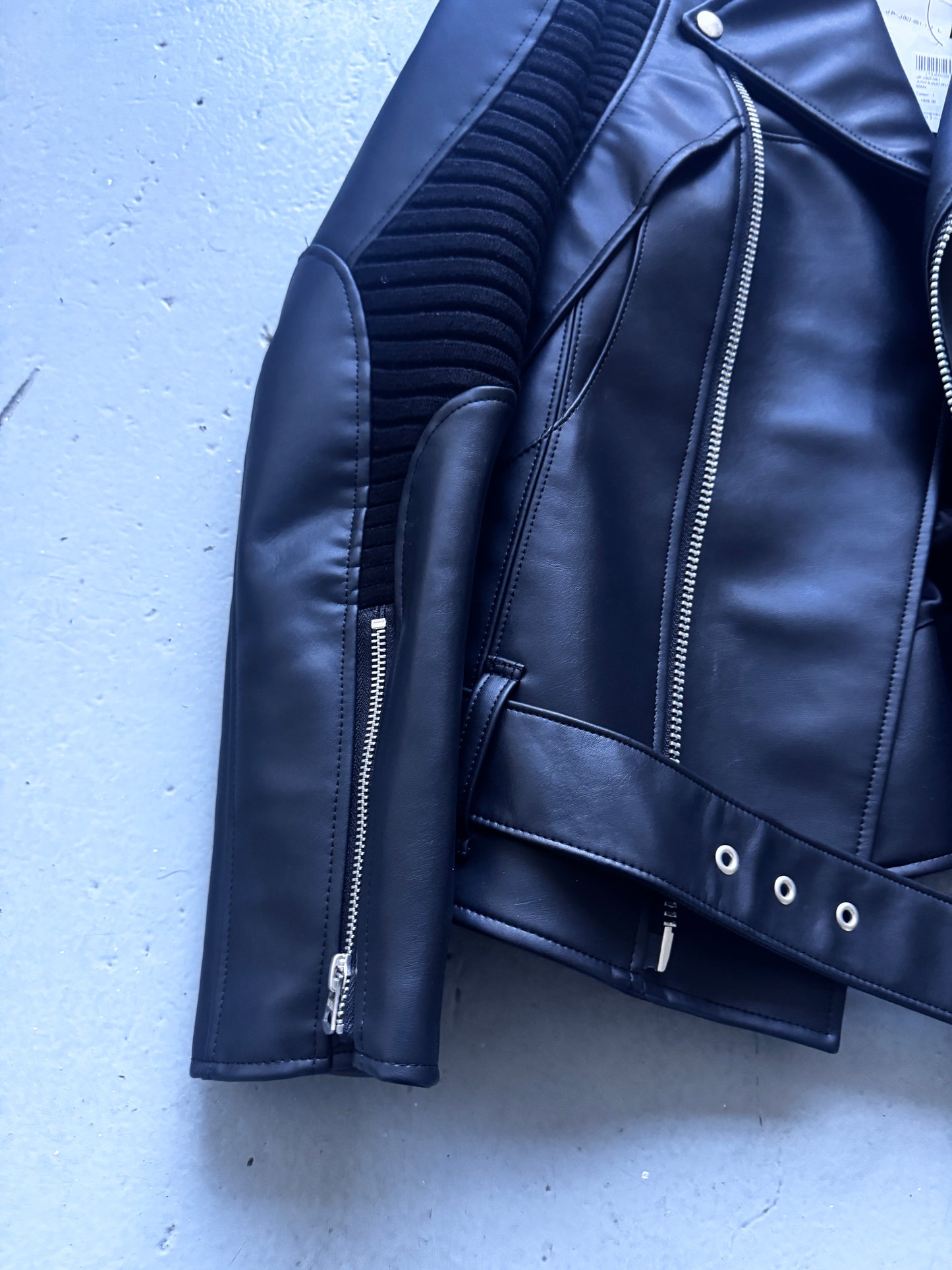Junya Watanabe Runway Faux Leather Moto Jacket