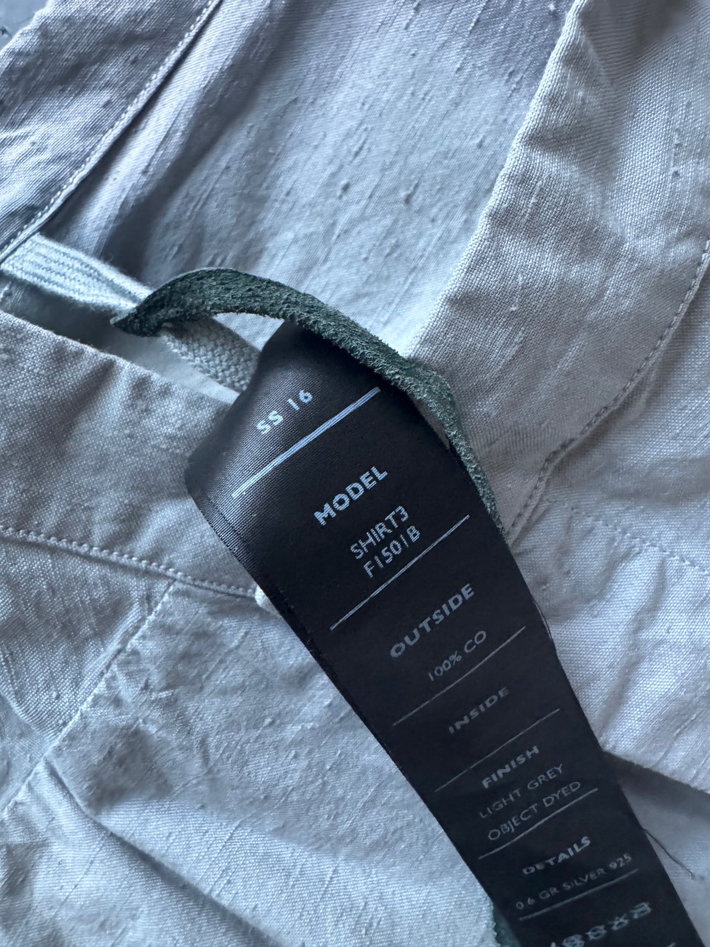 Boris Bidjan Saberi Elongated Thumb Hole Shirt