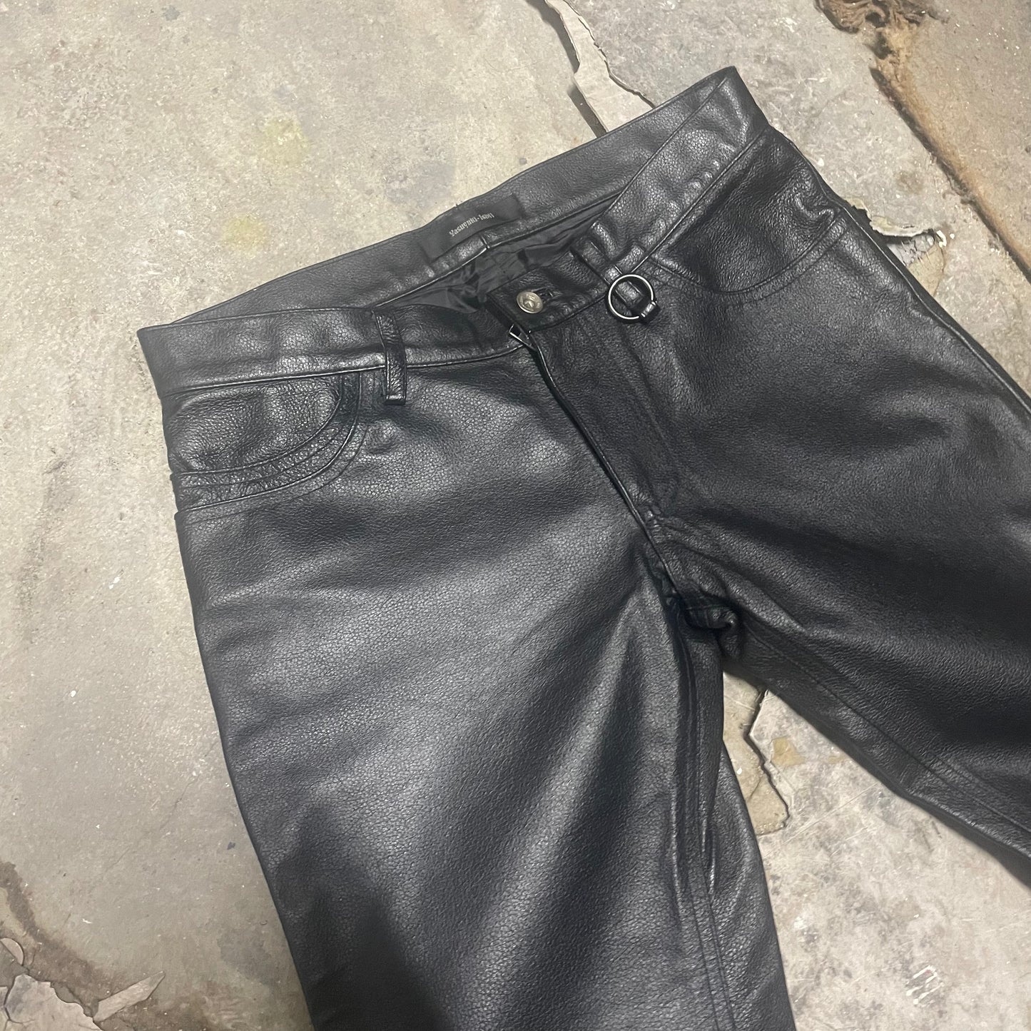 Yasuyuki Ishii Pig Leather Adjustable Flares