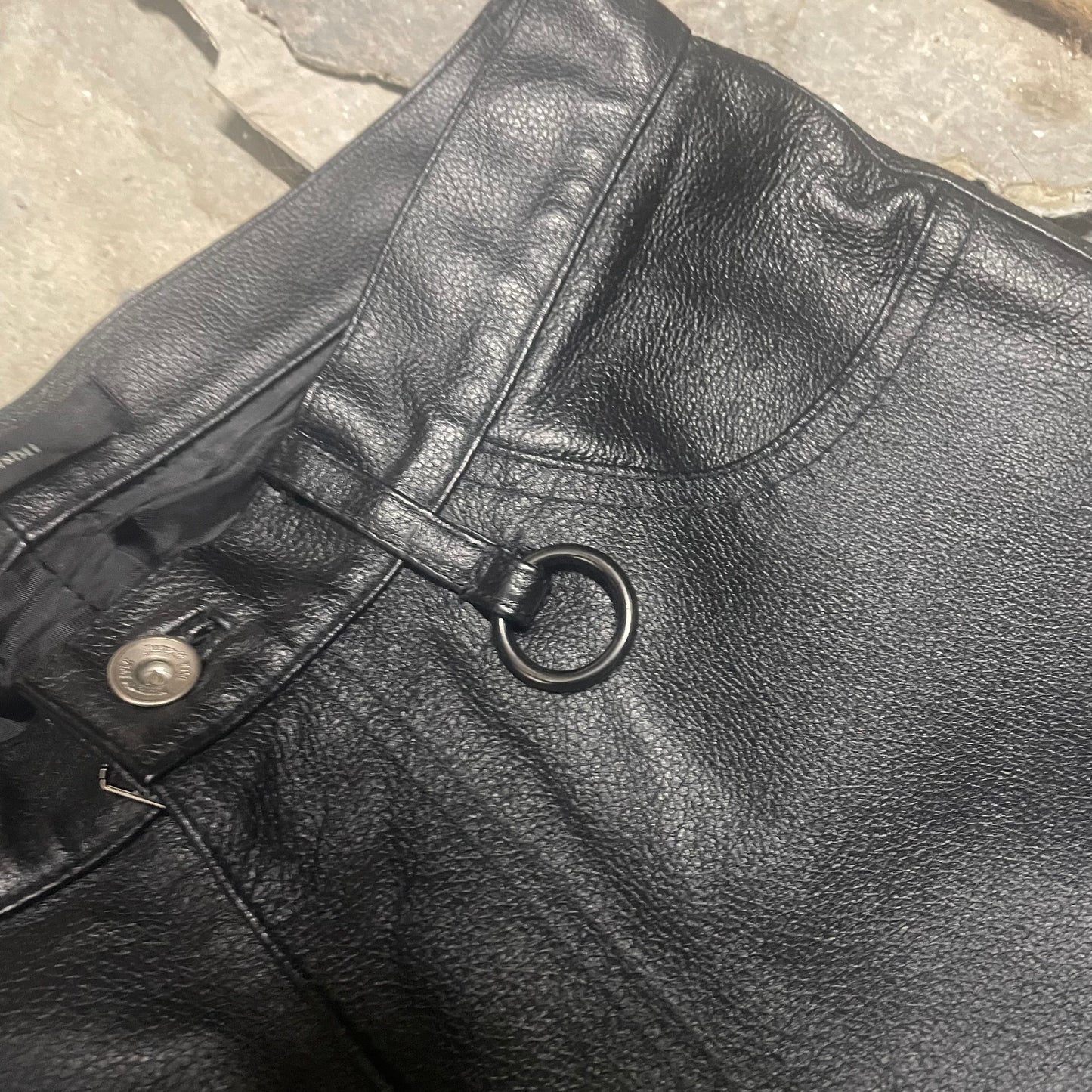 Yasuyuki Ishii Pig Leather Adjustable Flares