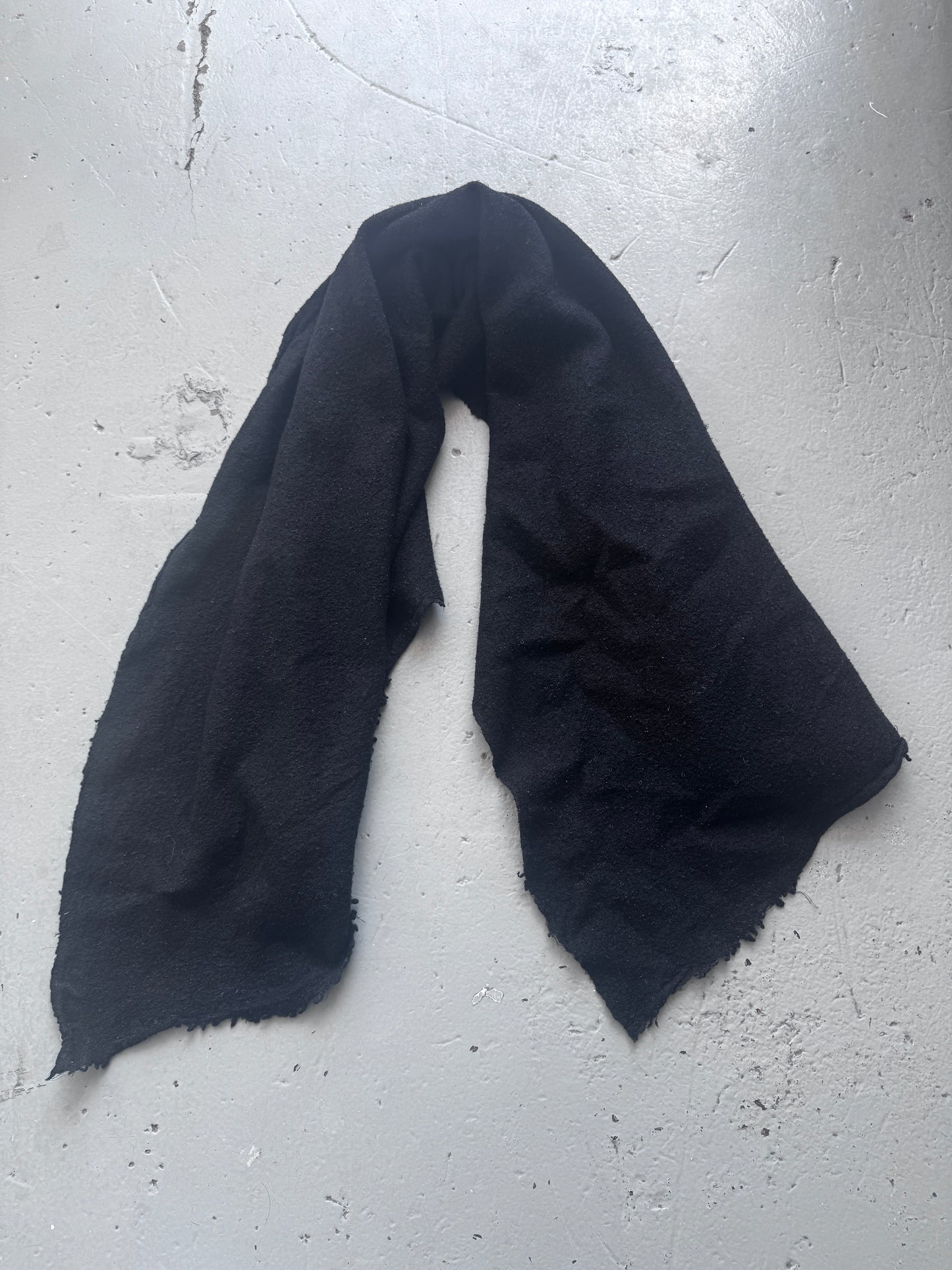 Rick Owens Boiled Wool Scarf