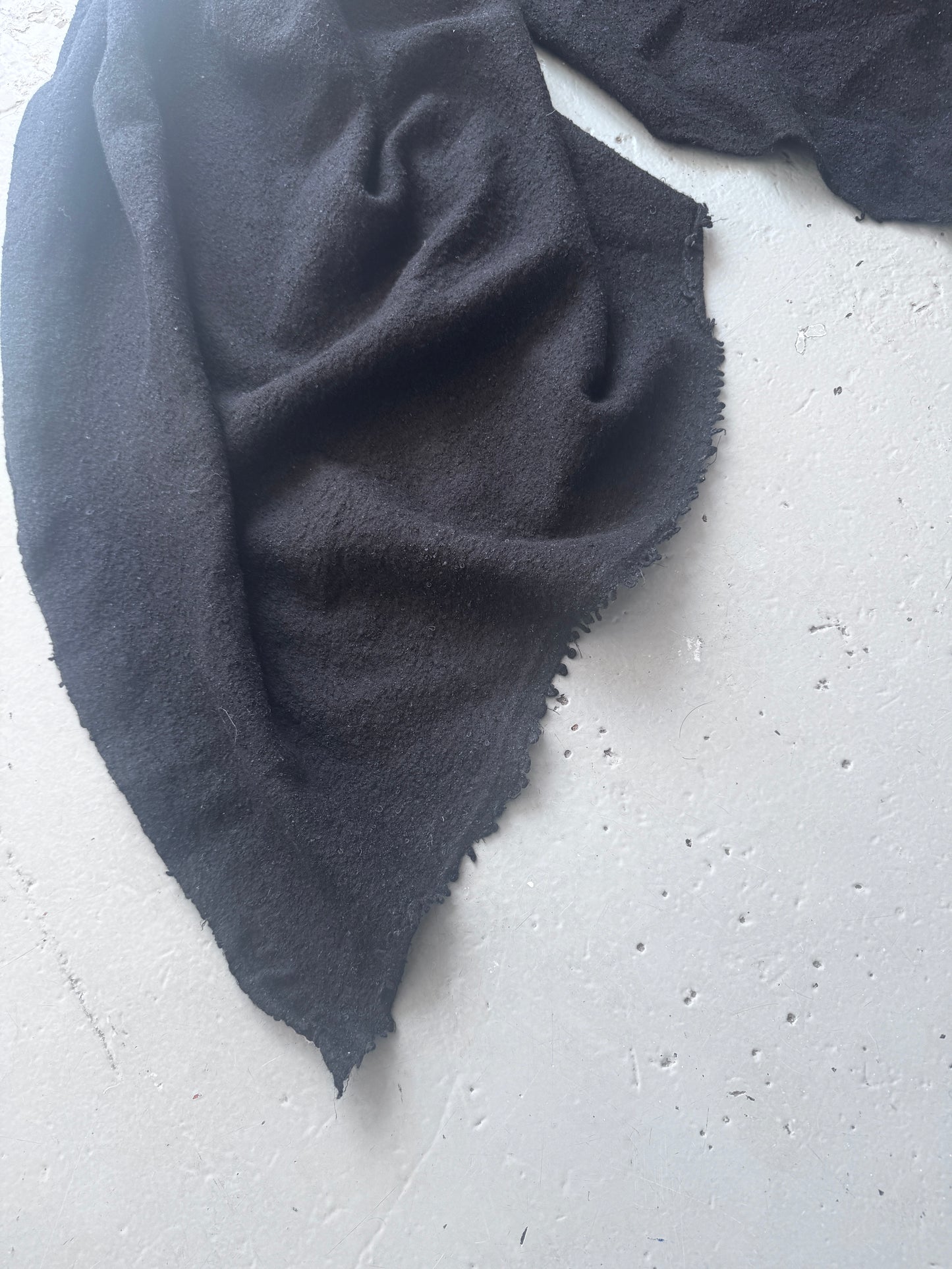 Rick Owens Boiled Wool Scarf