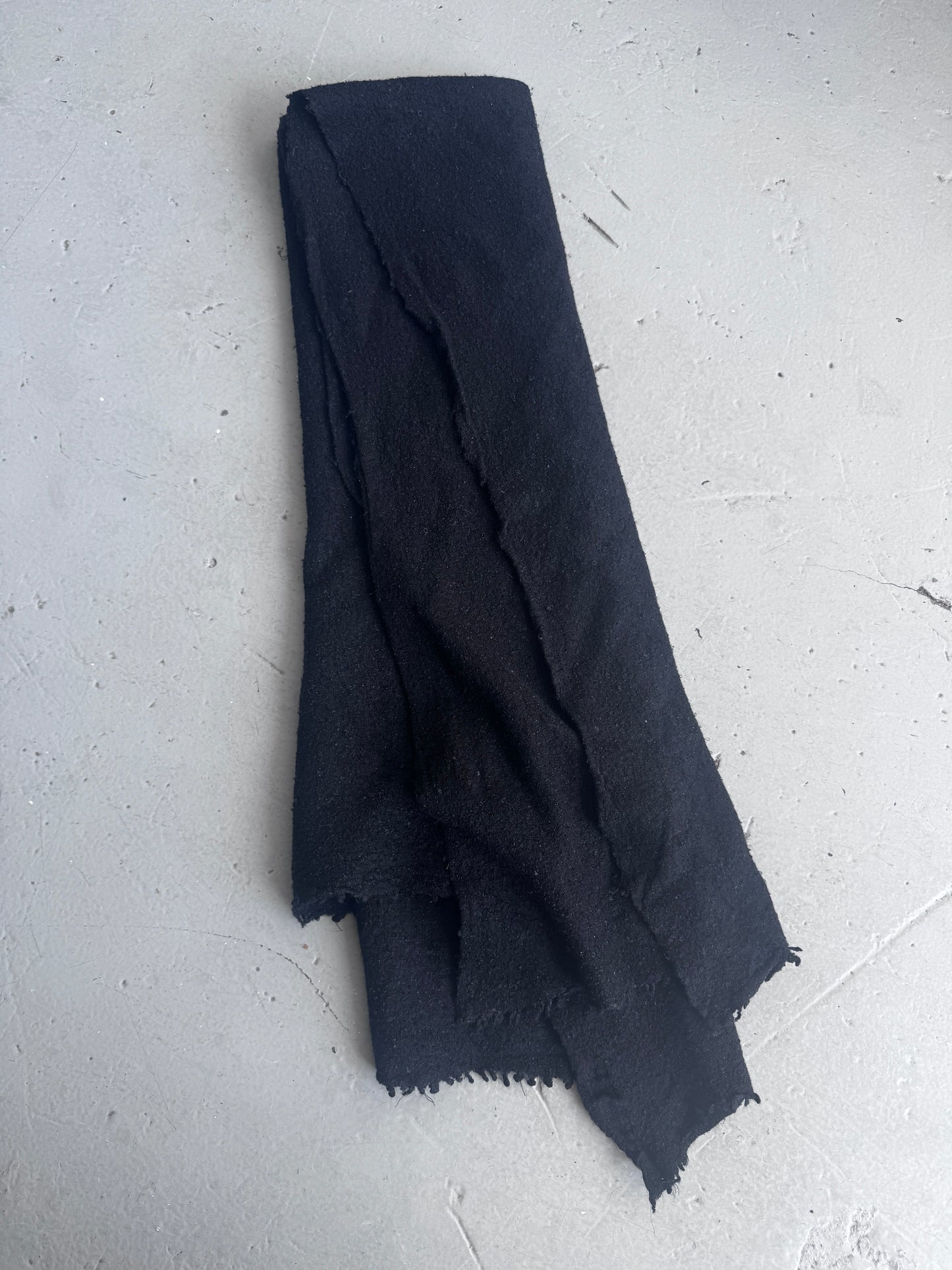 Rick Owens Boiled Wool Scarf