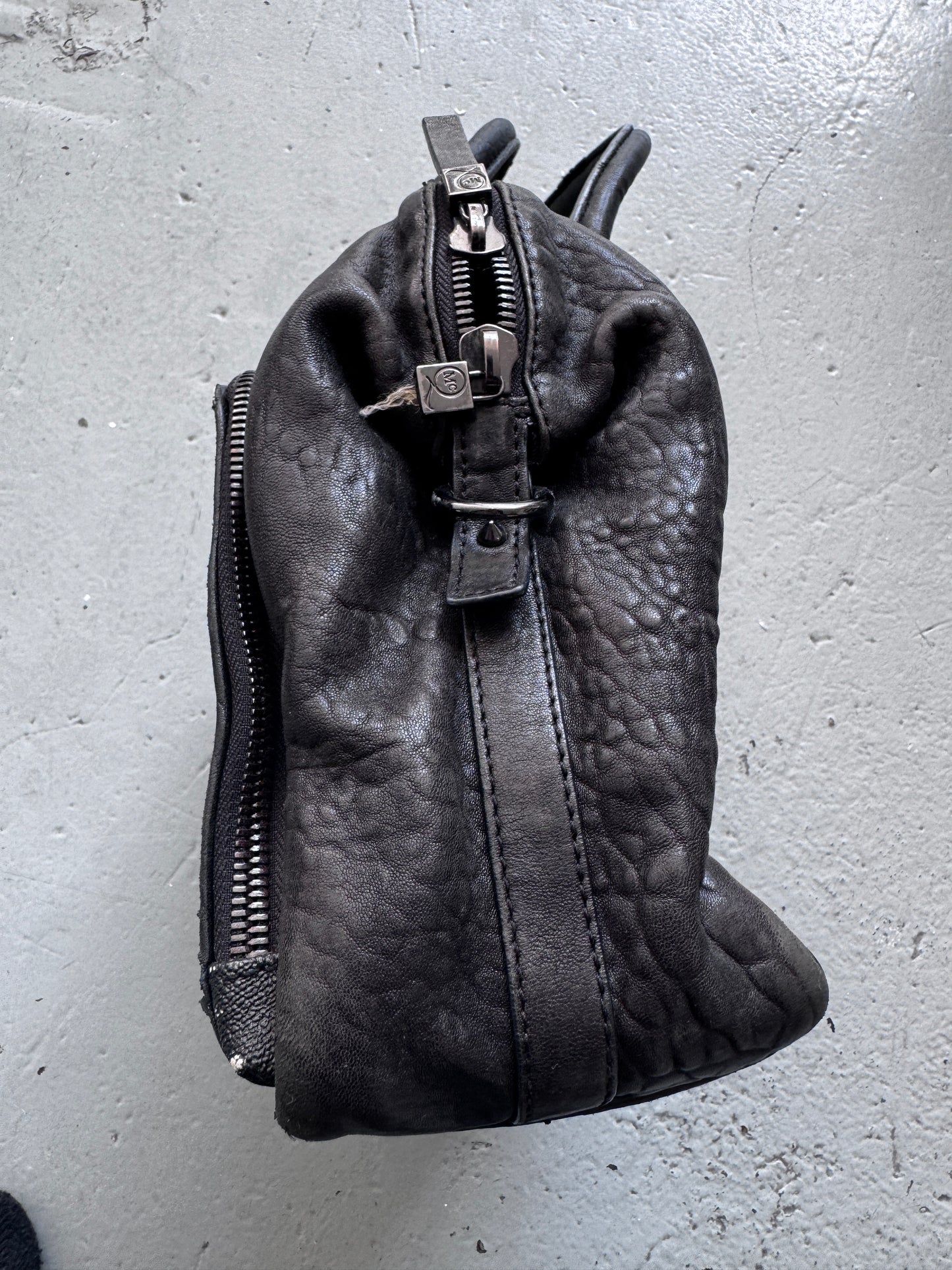 Alexander McQueen Digi Leopard Vein Leather Bag