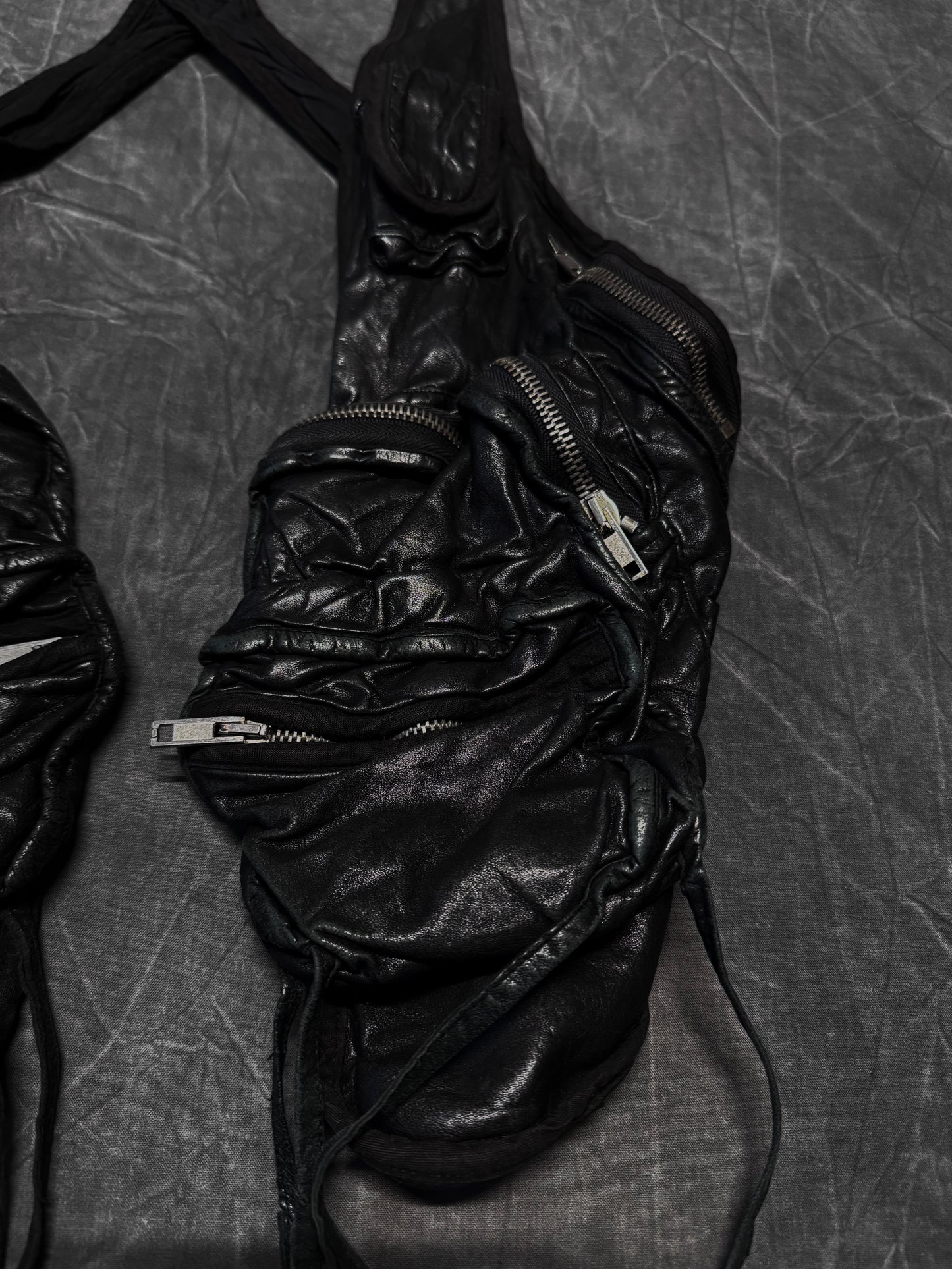 Rick Owens Olmar & Mirta Soft Lambskin Holster Vest