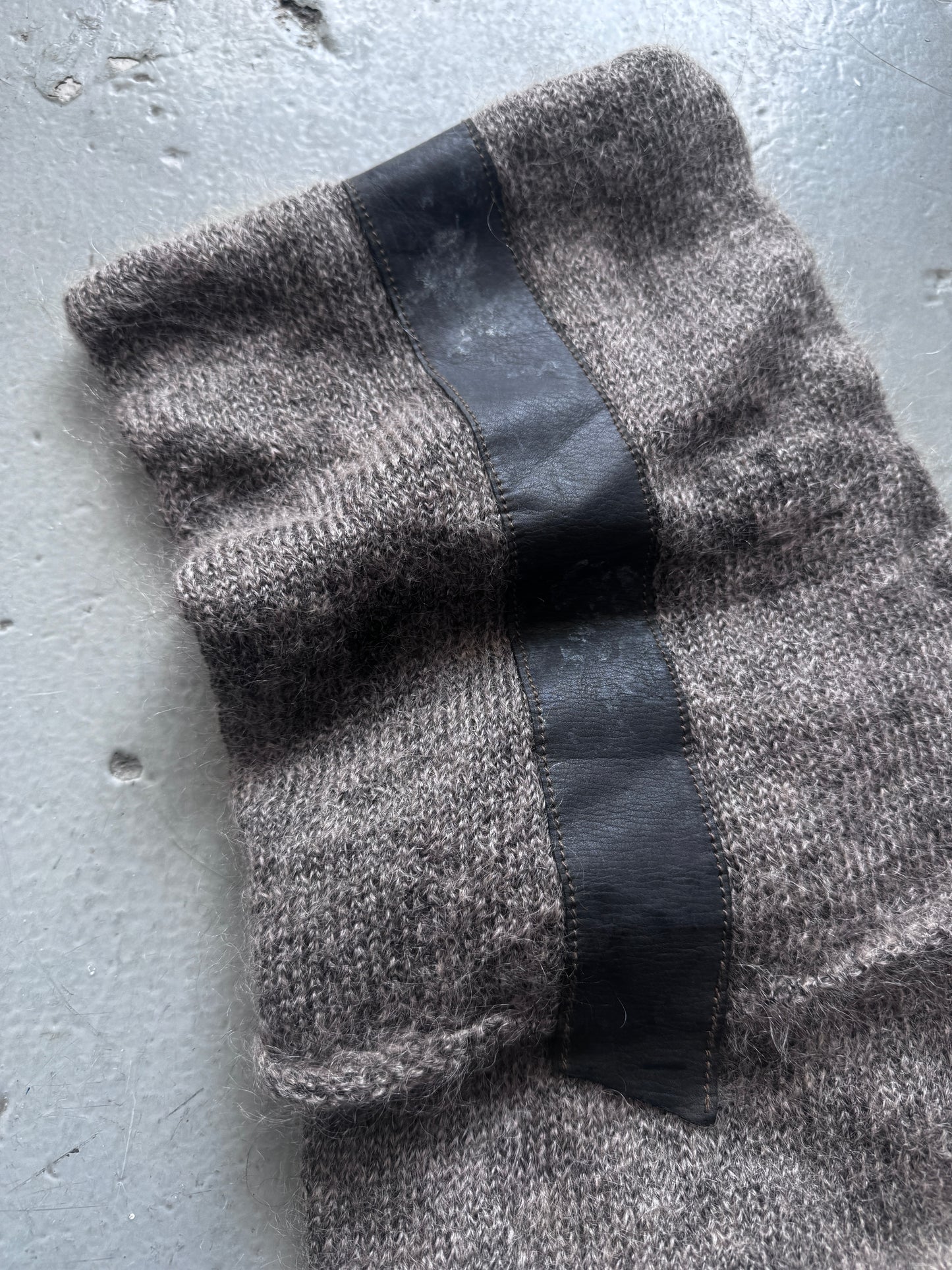 LGB Double Layer leather strip Beanie
