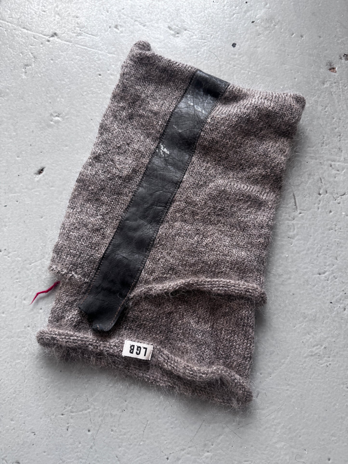 LGB Double Layer leather strip Beanie