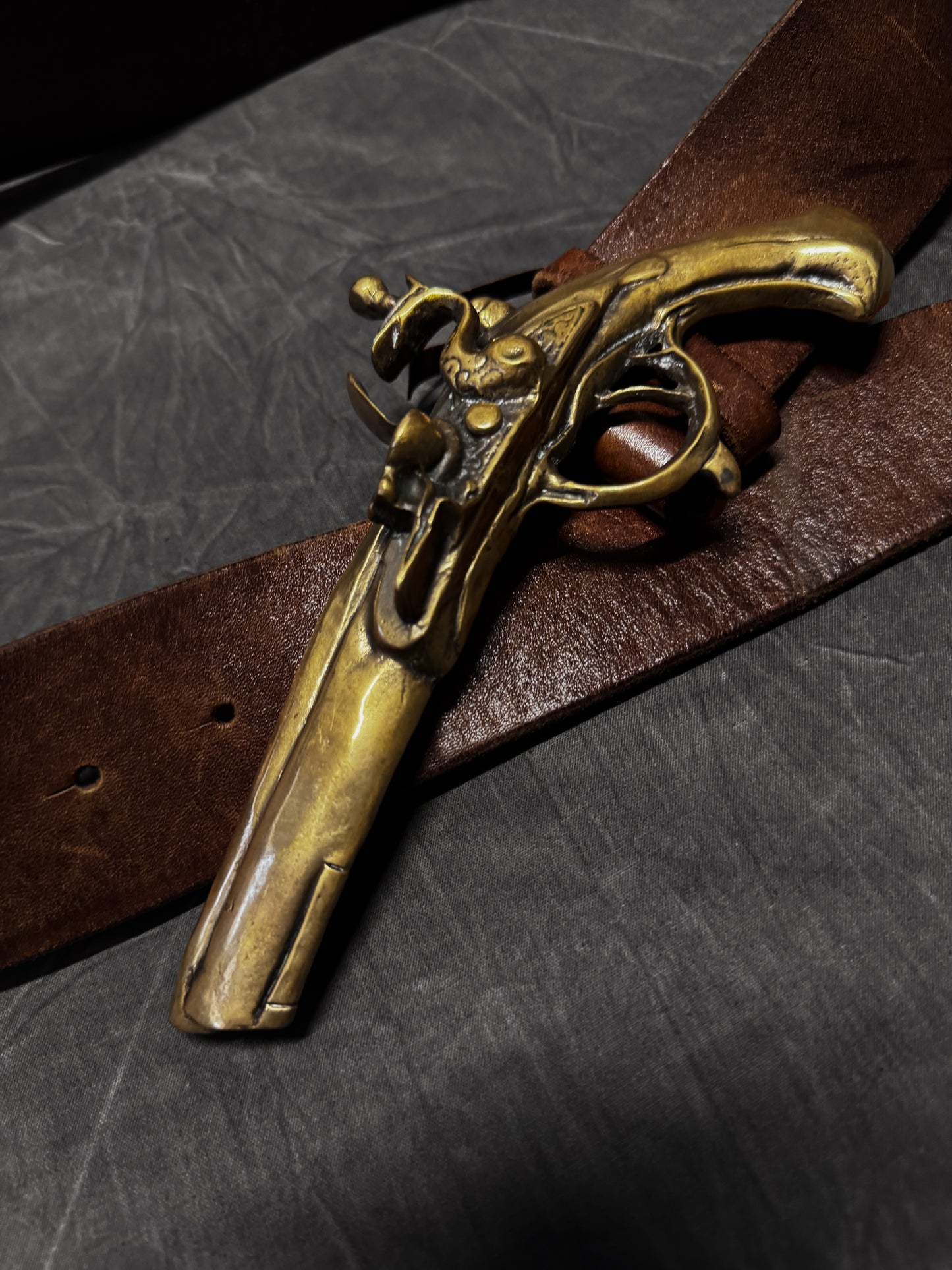 Thimister Gun Metal Buckle Belt