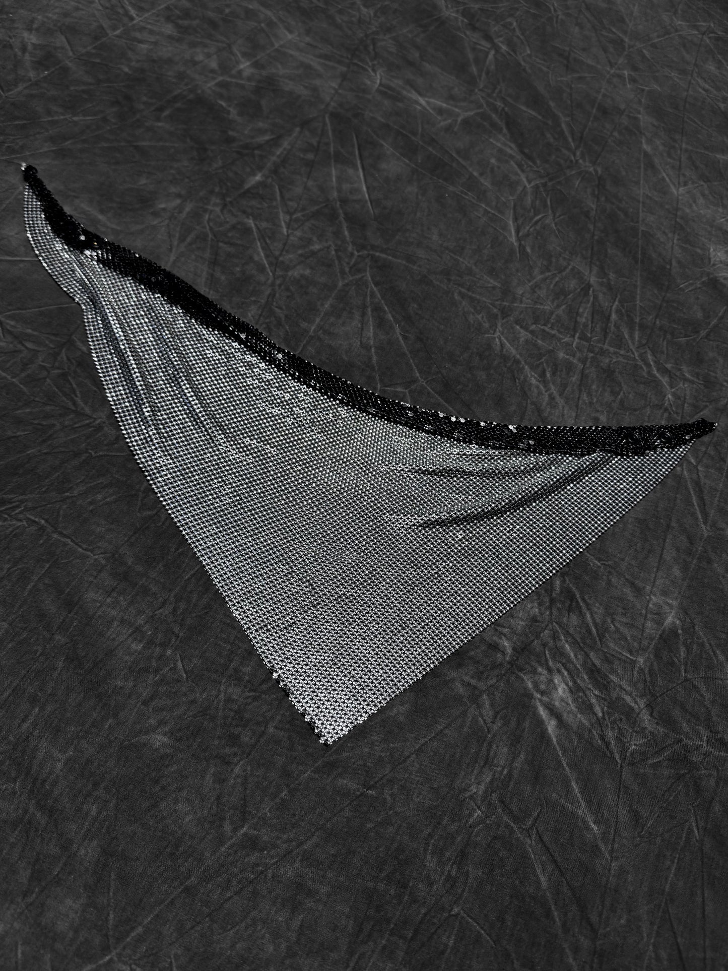Paco Rabanne Vintage Reversible Chainmail Neckerchief