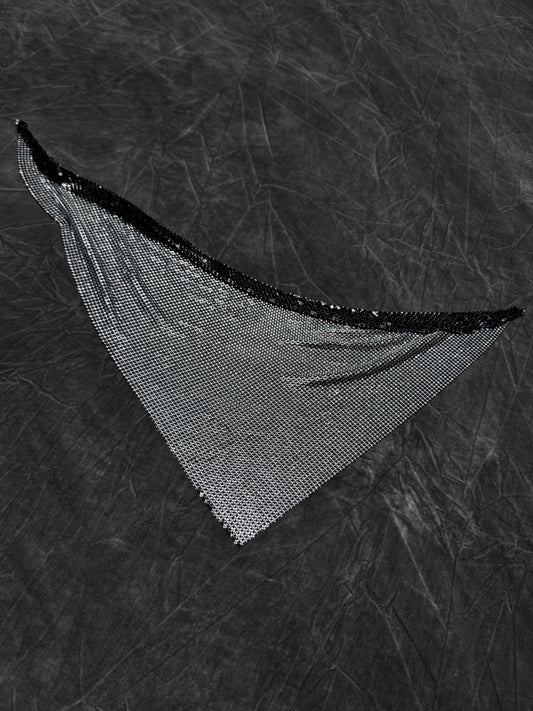 Paco Rabanne Vintage Reversible Chainmail Neckerchief