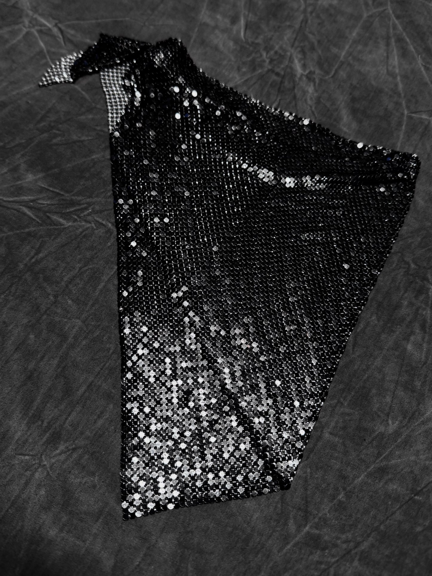 Paco Rabanne Vintage Reversible Chainmail Neckerchief