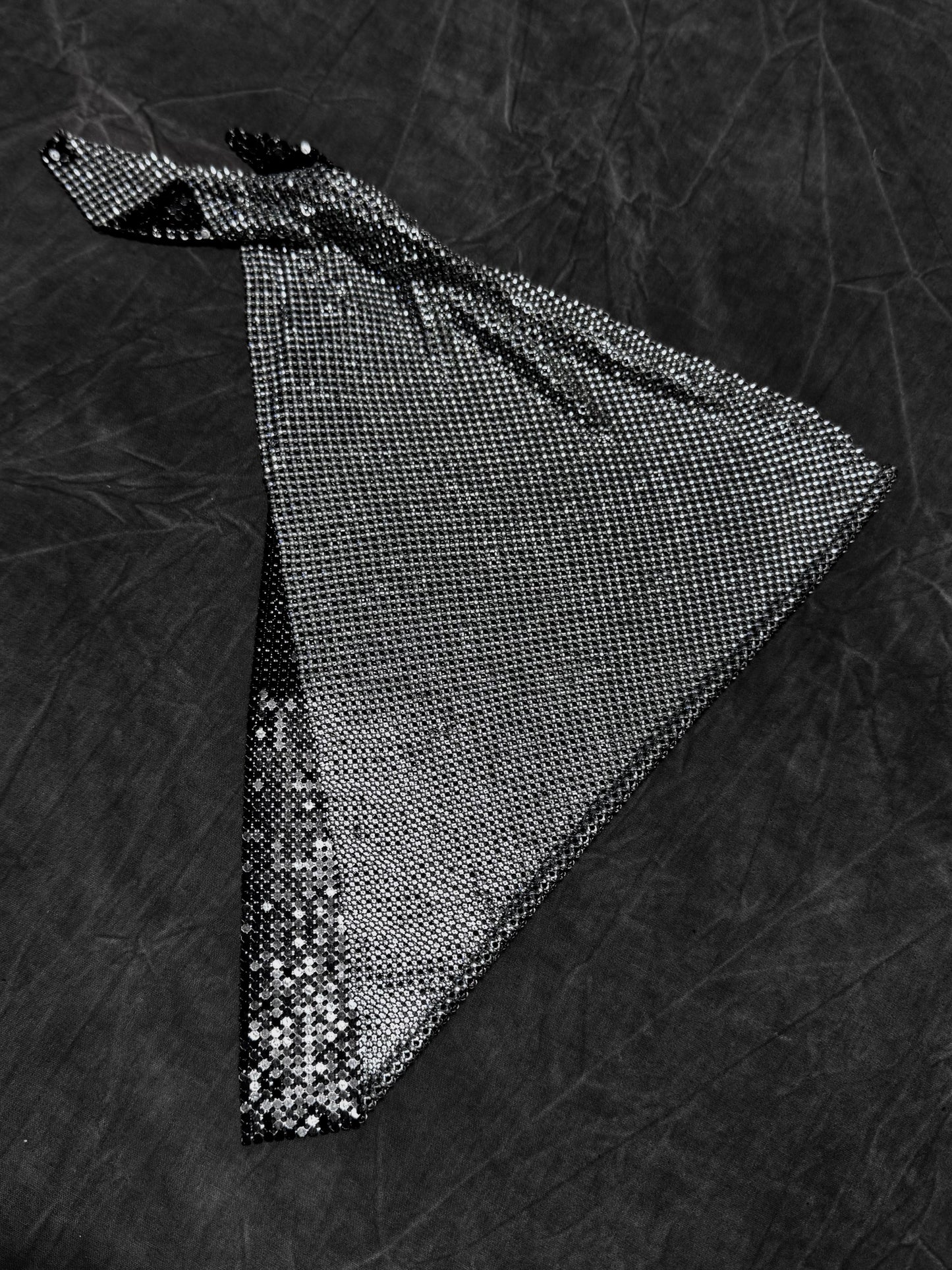 Paco Rabanne Vintage Reversible Chainmail Neckerchief