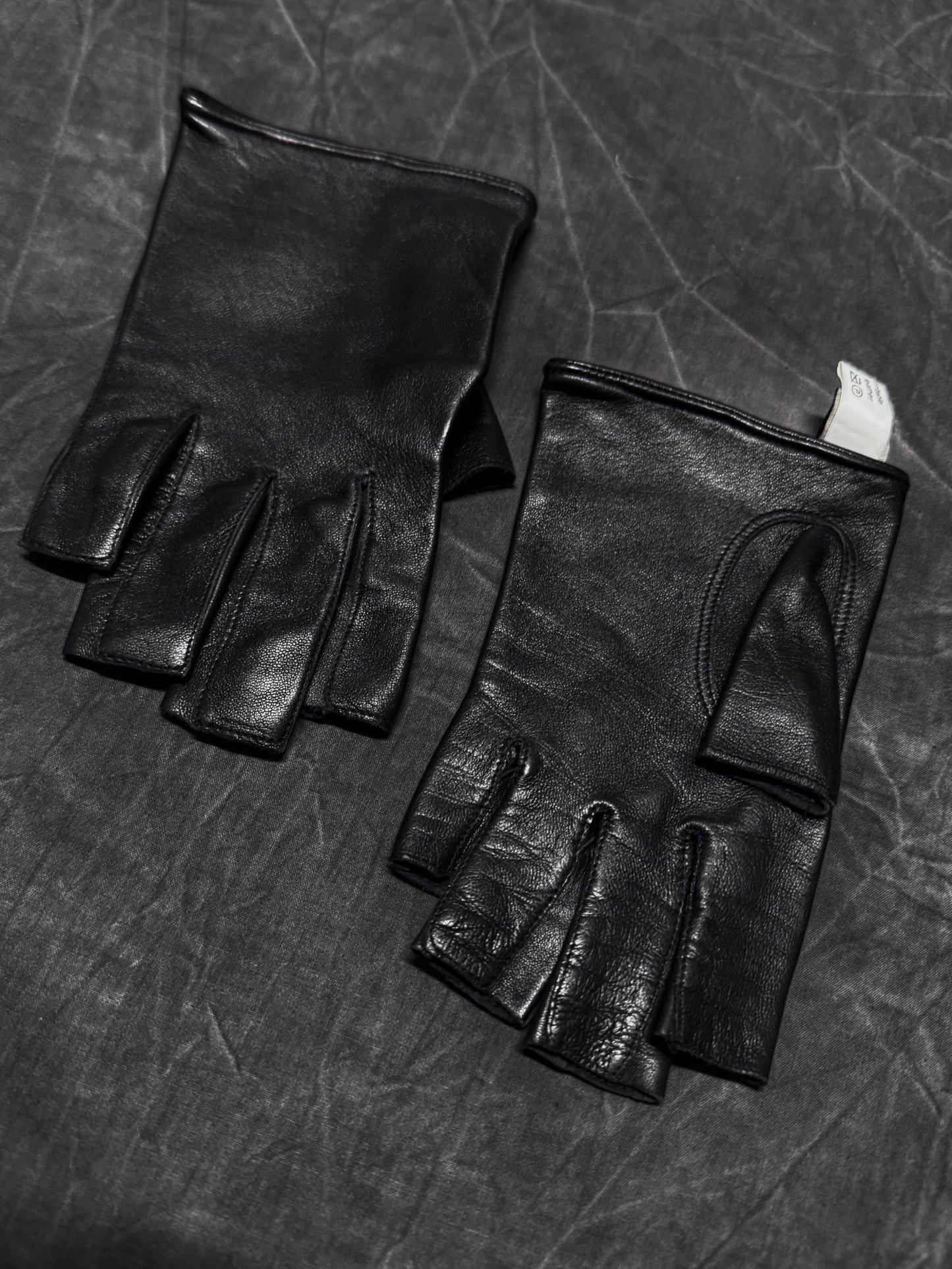 Maison Fabre Vintage Lambskin Fingerless Gloves