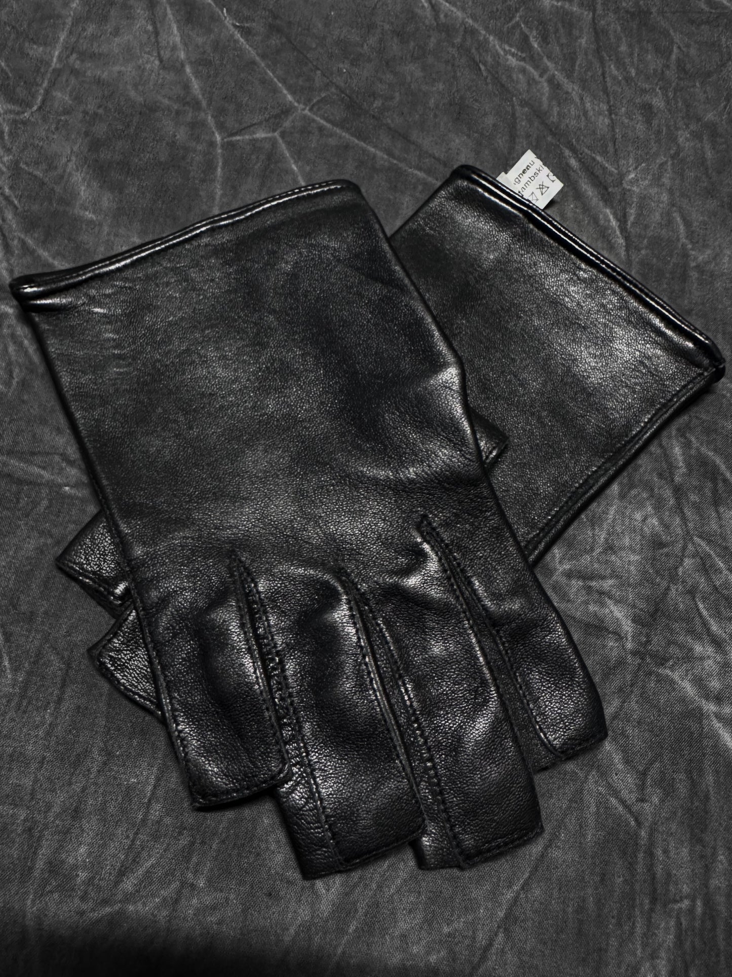 Maison Fabre Vintage Lambskin Fingerless Gloves