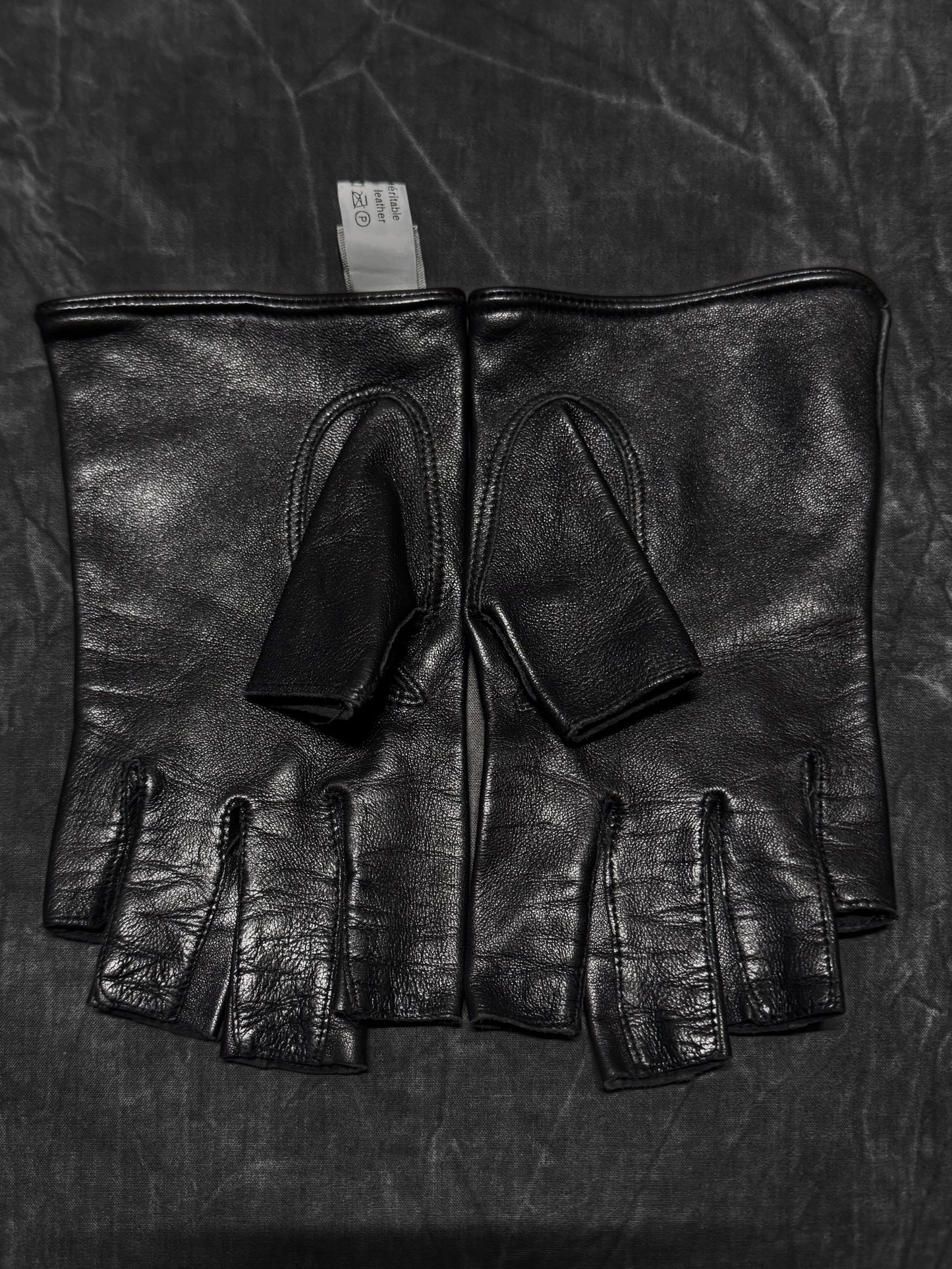 Maison Fabre Vintage Lambskin Fingerless Gloves