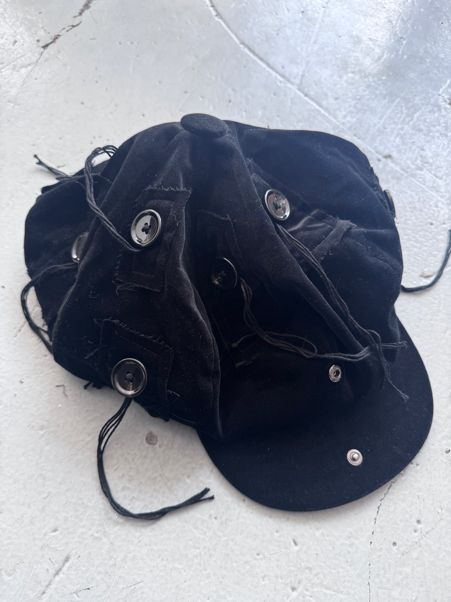 nemeth velvet button hat