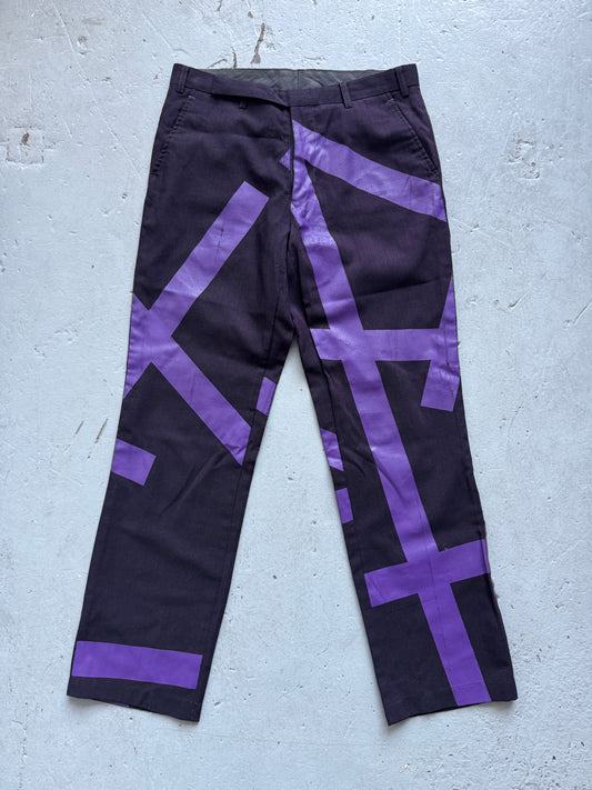 masaki matsushima homme tape design tailored pant