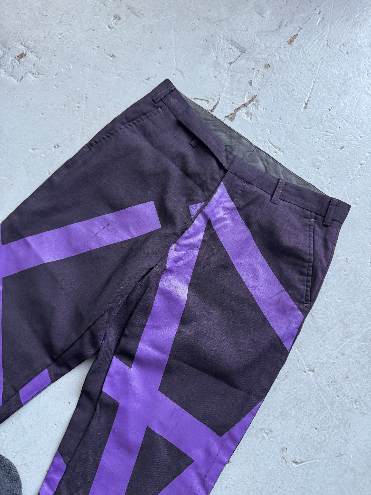masaki matsushima homme tape design tailored pant