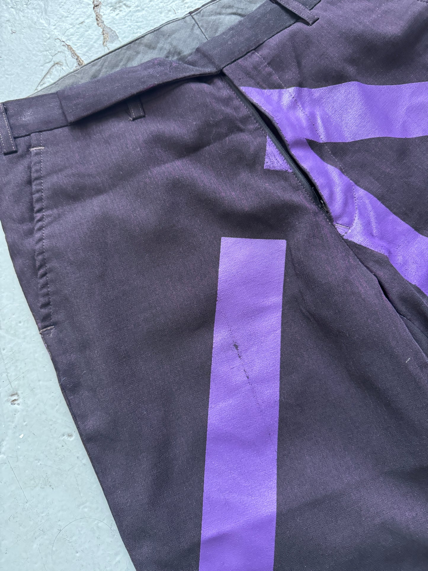 masaki matsushima homme tape design tailored pant