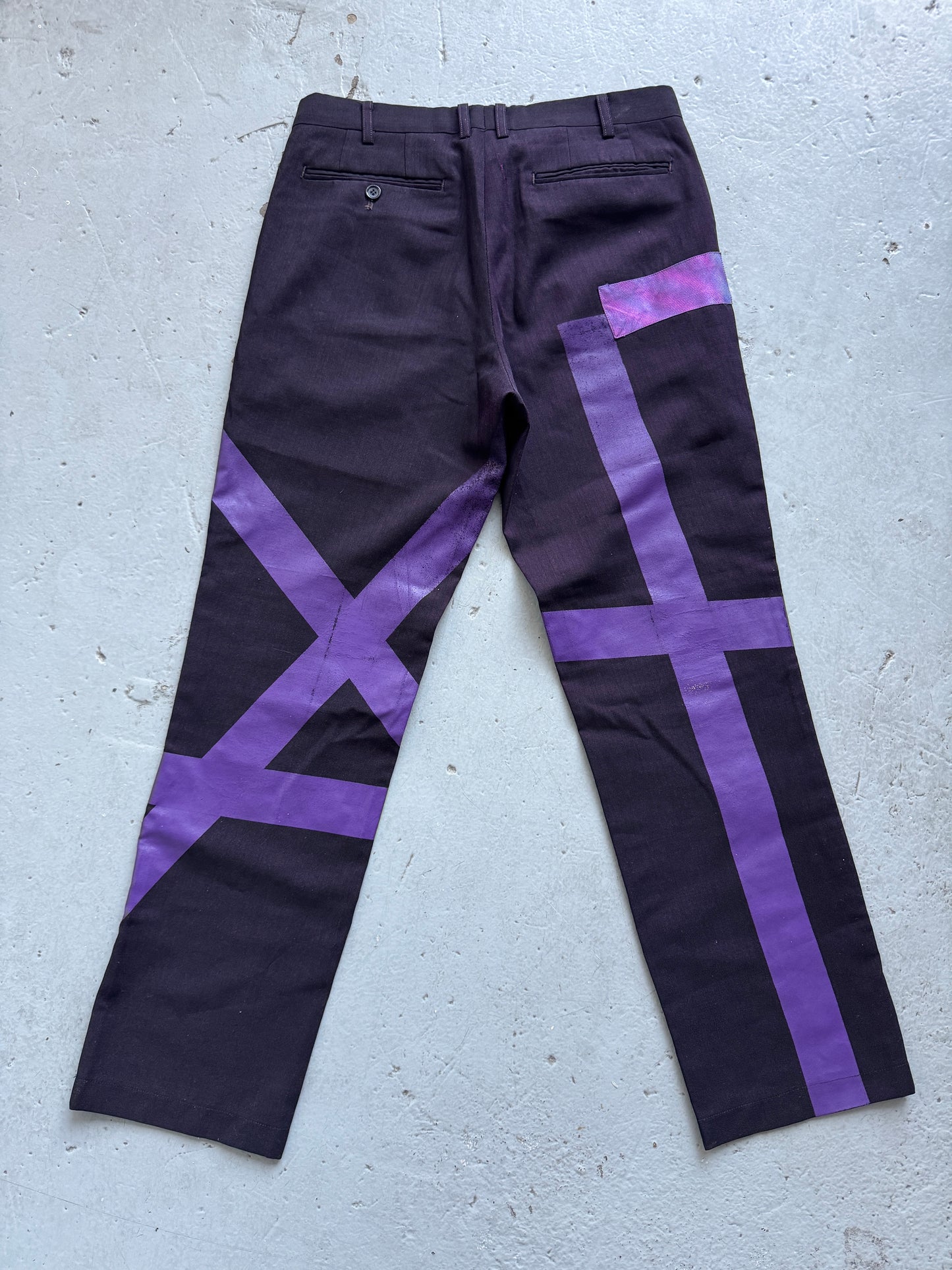 masaki matsushima homme tape design tailored pant