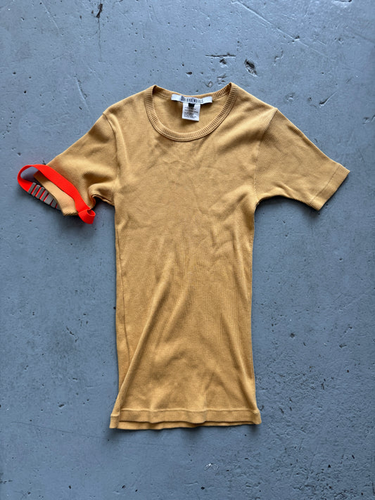 dirk bikkembergs armband detail ribbed tee
