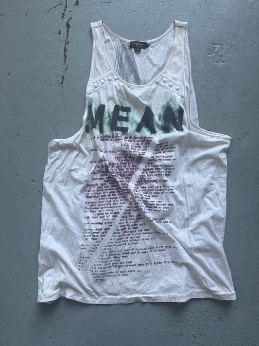 Diesel MEAN Embossed Stud Tank Top