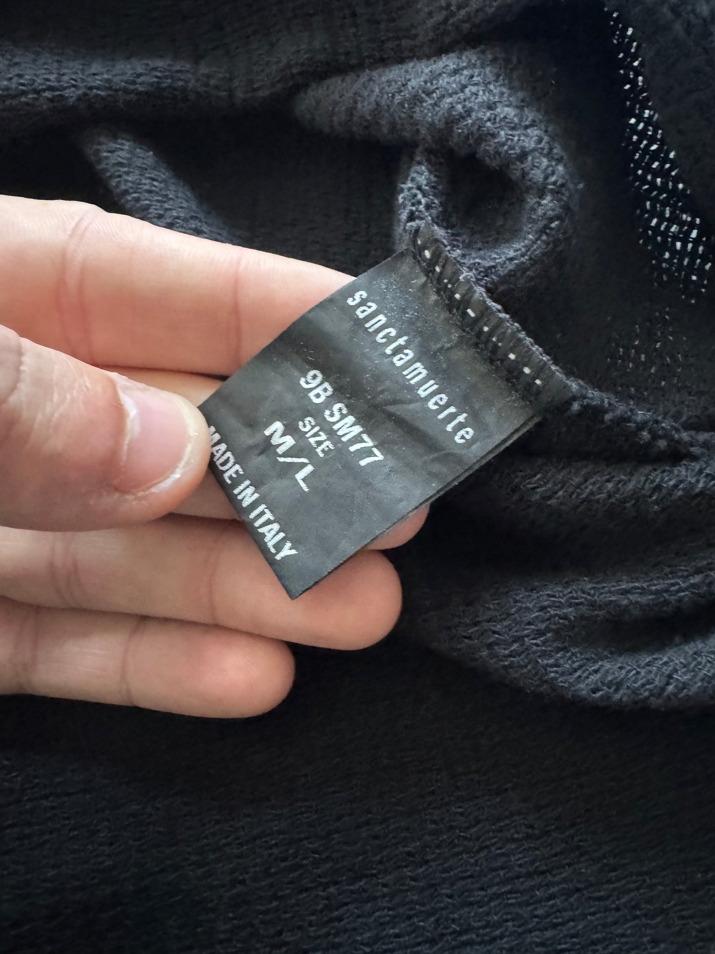 sanctamuerte linen distress hem vest