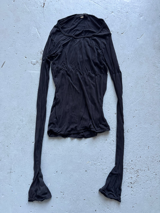 junya watanabe mega stretch elongated sleeve top
