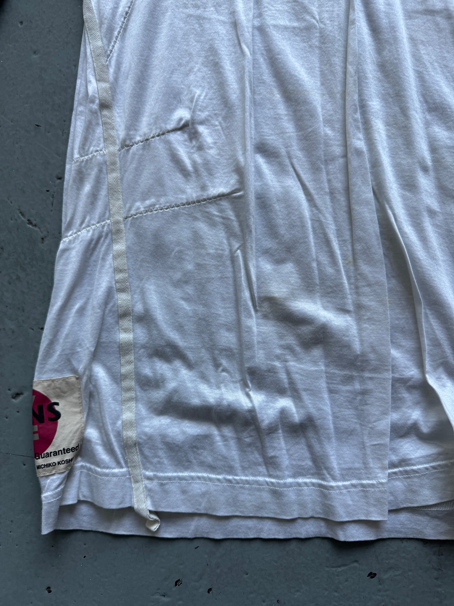 michiko koshino yen jeans overlock twist top