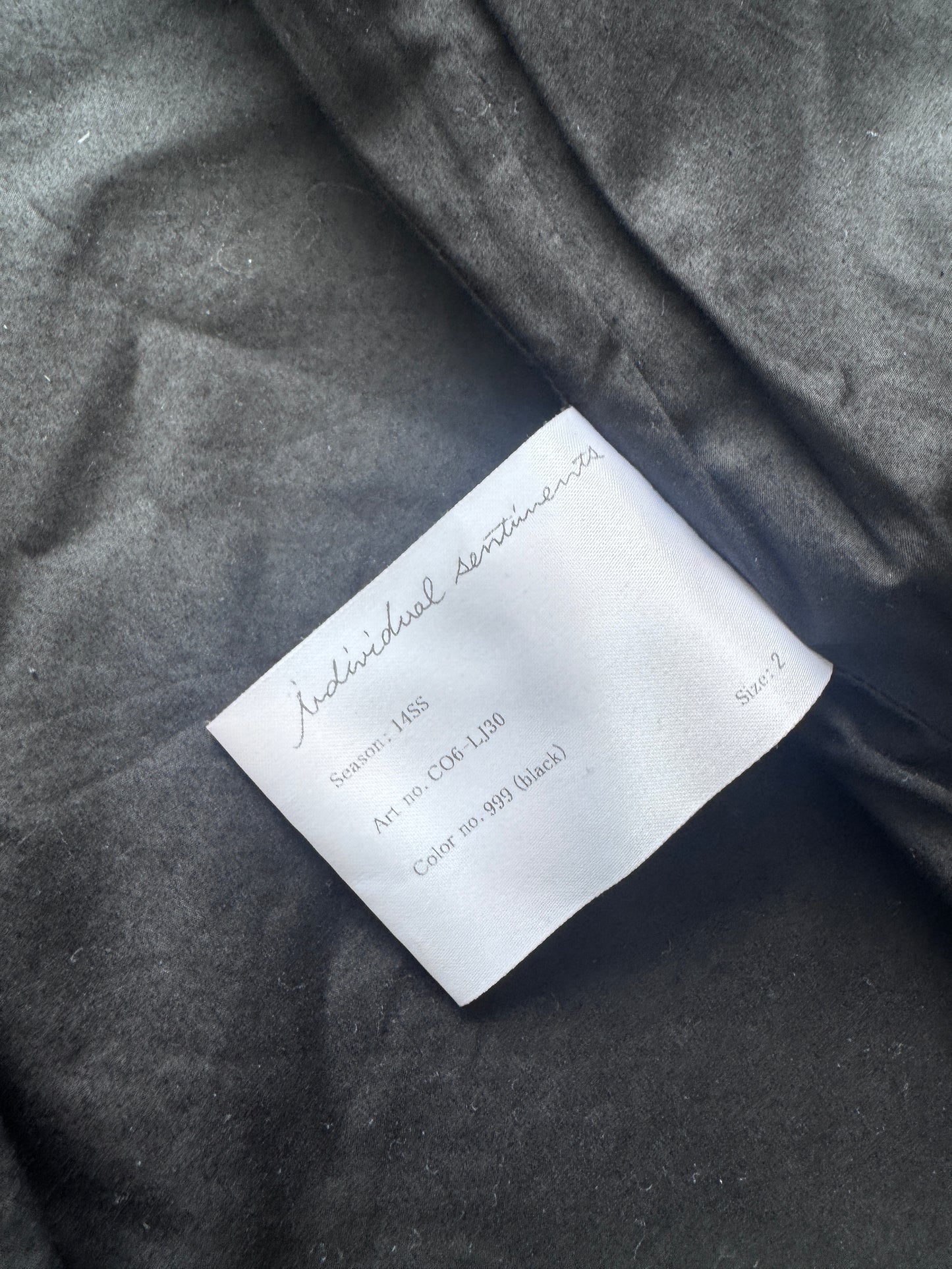 Individual Sentiments 2014 Layered Coat