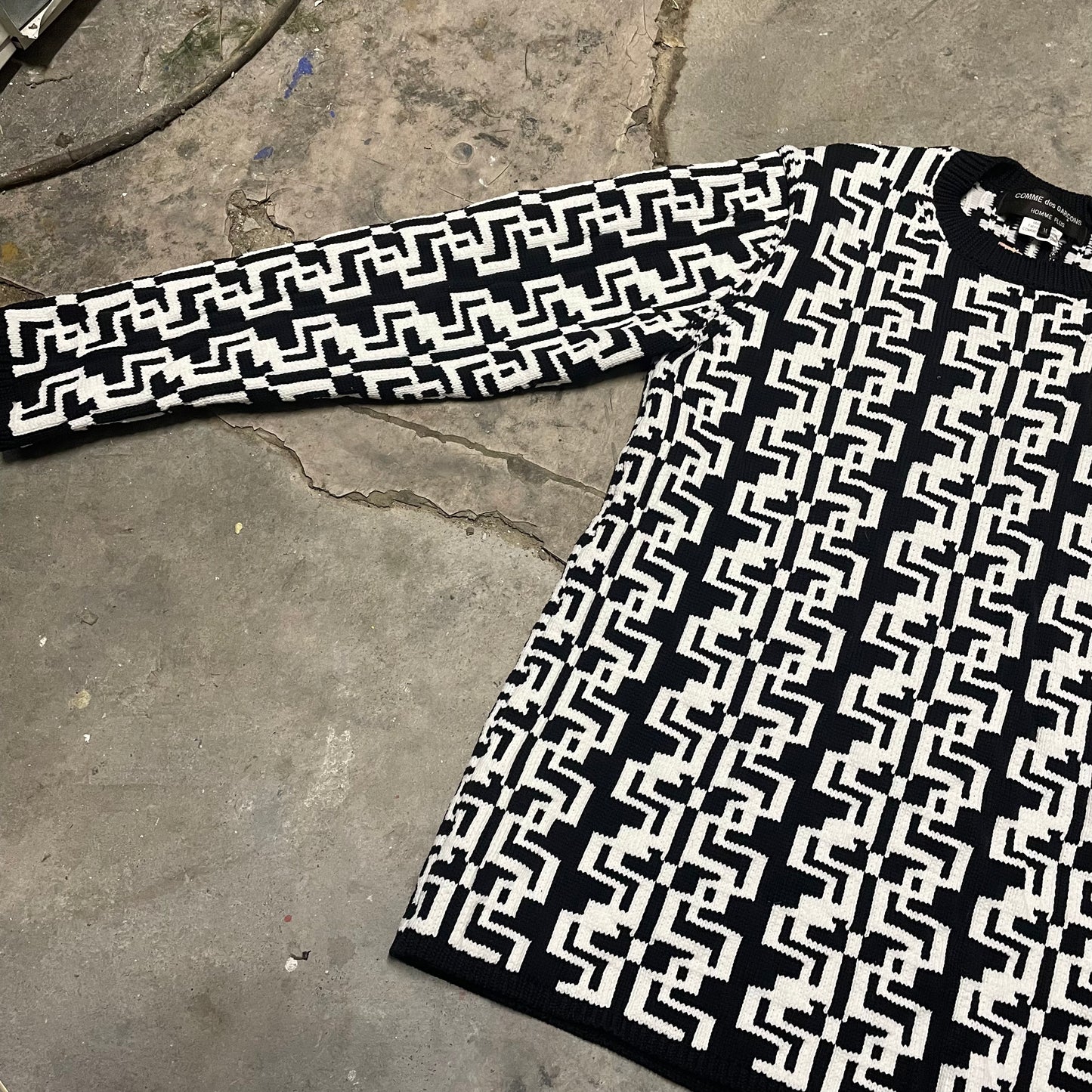 Comme Des Garcons Homme Plus AW21 Patterned Knit