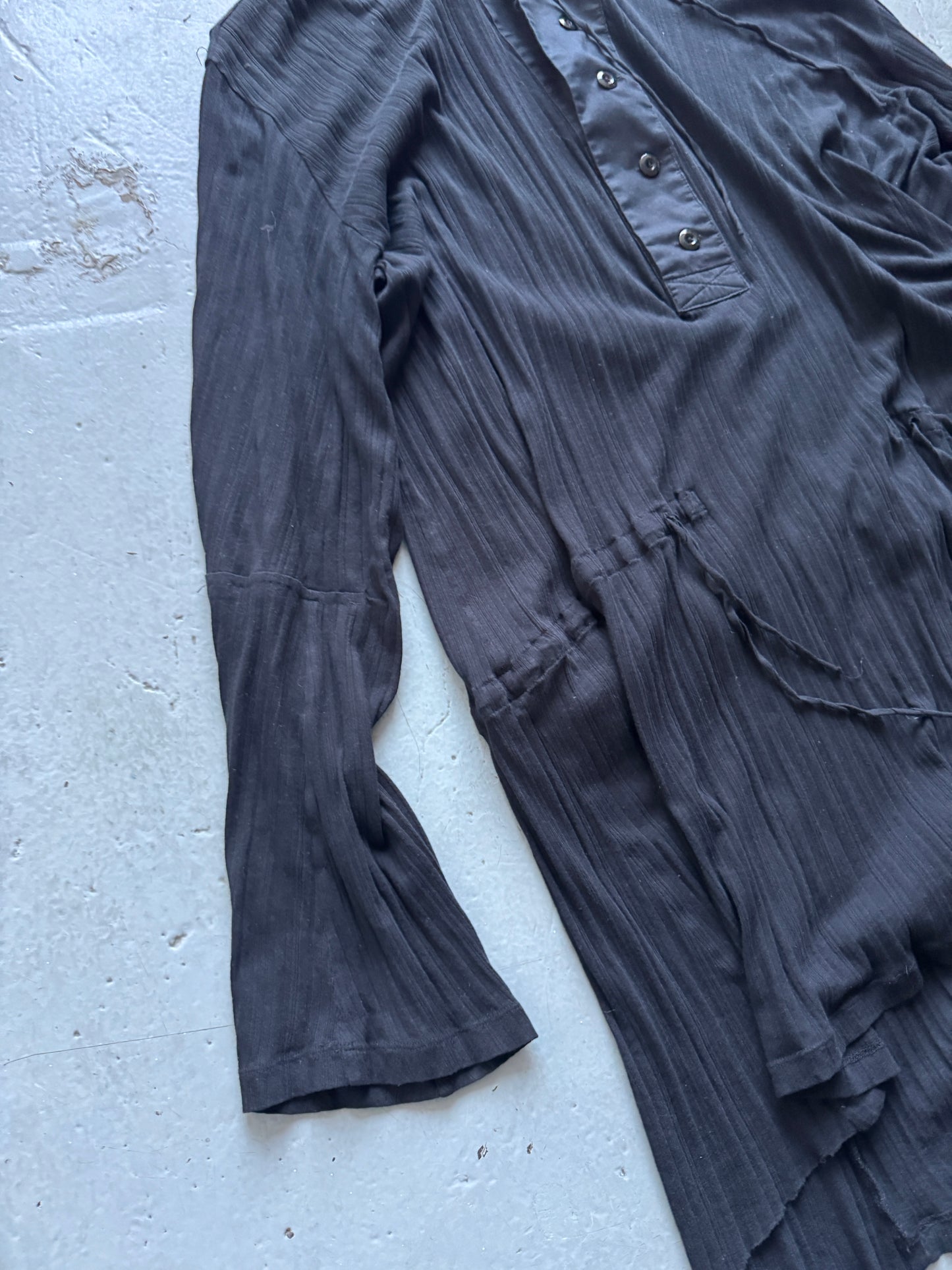 ann demeulemeester hooded button longsleeve / dress