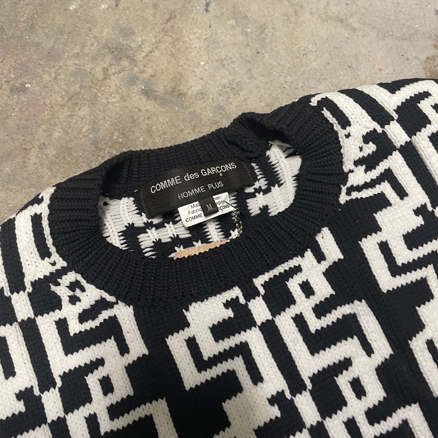 Comme Des Garcons Homme Plus AW21 Patterned Knit