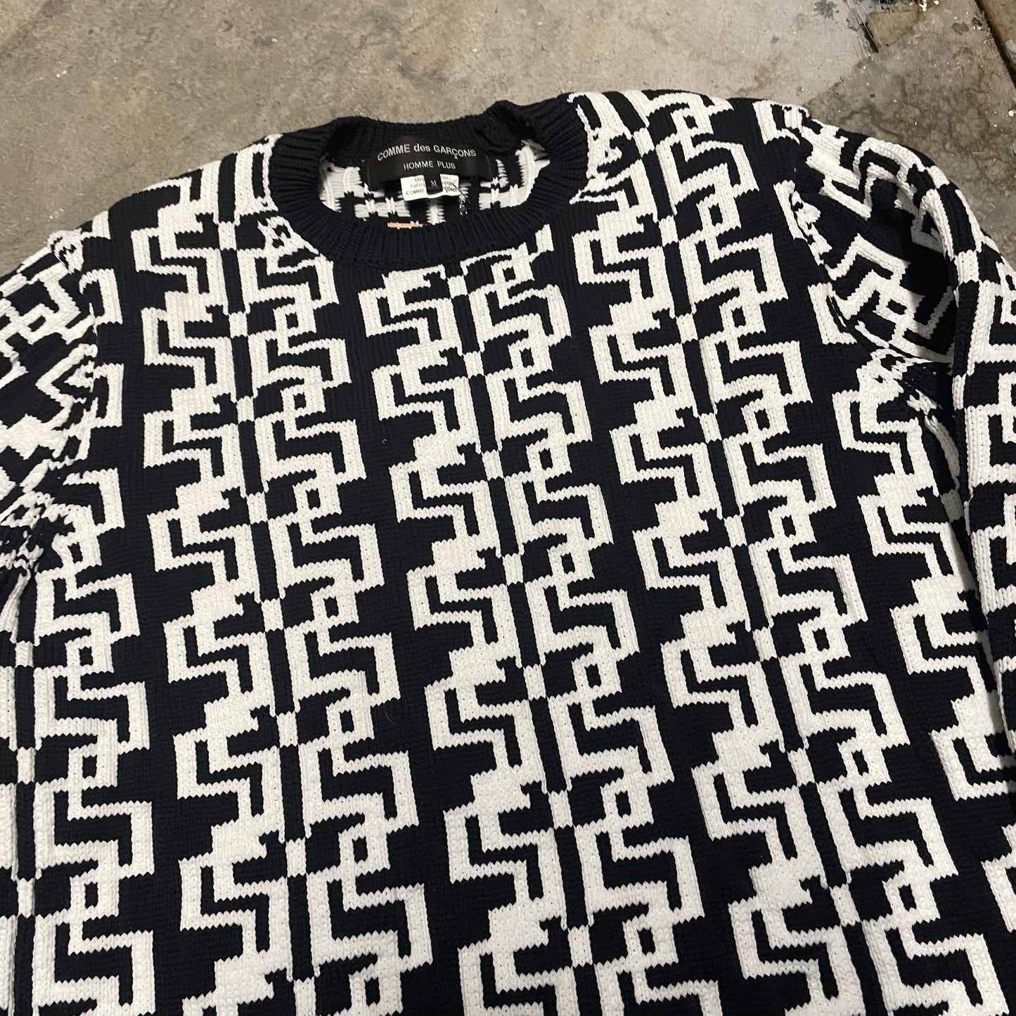 Comme Des Garcons Homme Plus AW21 Patterned Knit