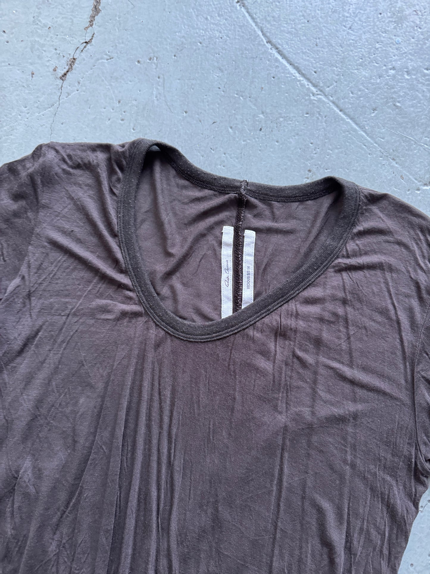 rick owens vicious twist neck top