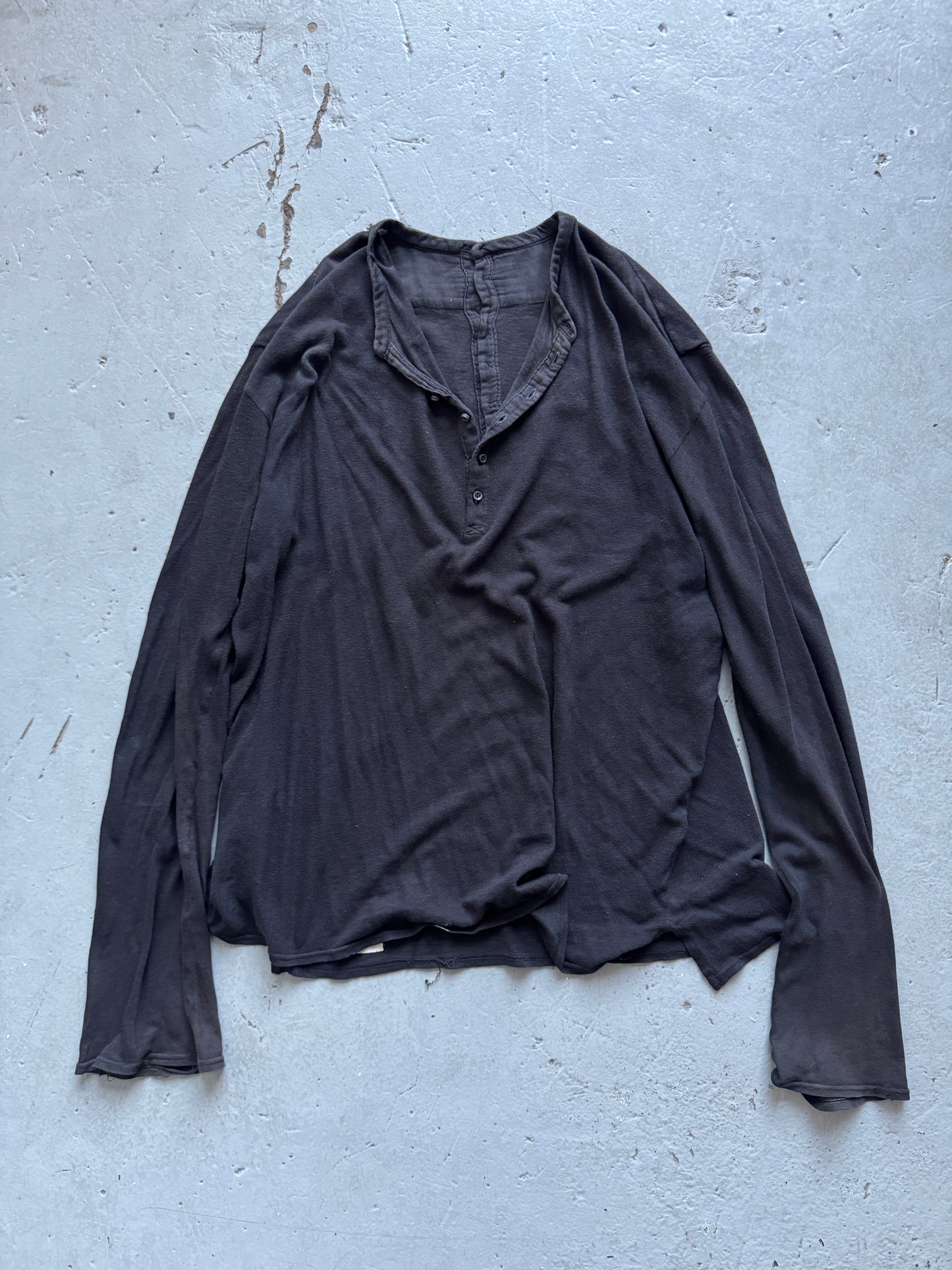 kapital double sided henley longsleeve