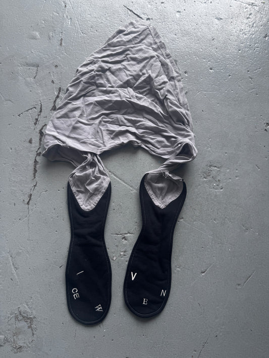 VeniceW Pointed Linen and Jersey Scarf