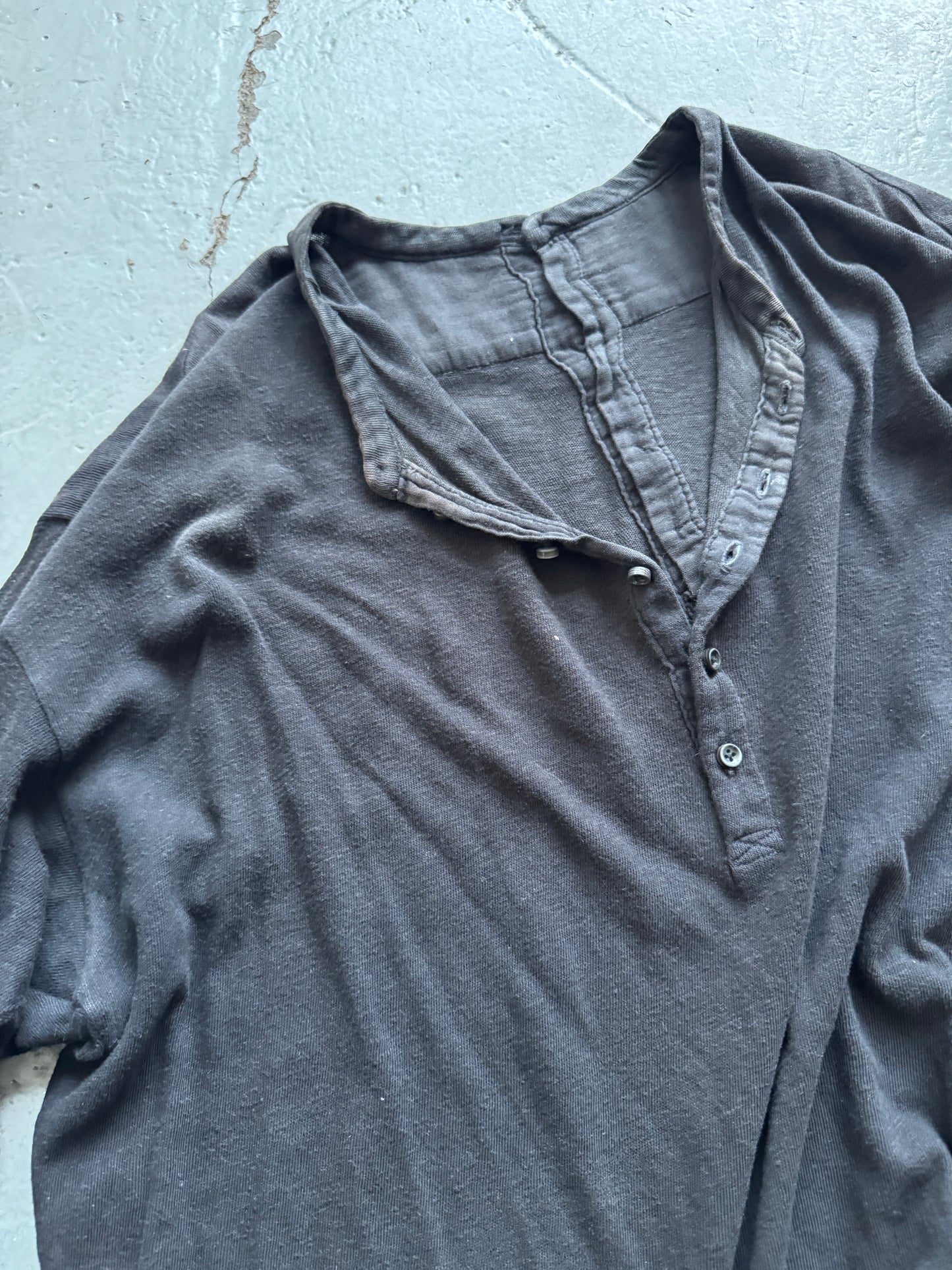 kapital double sided henley longsleeve