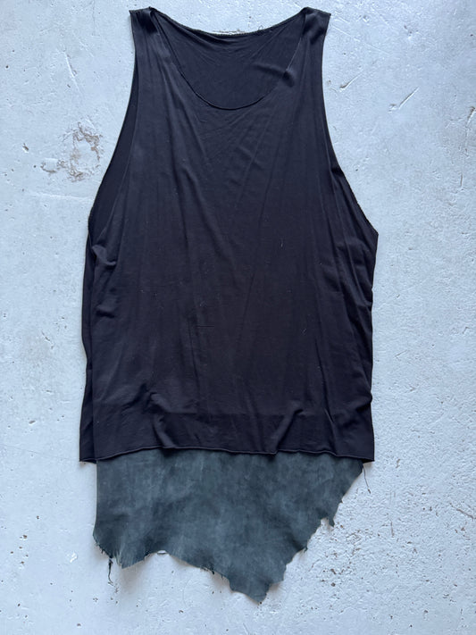 handmade leather back tank top