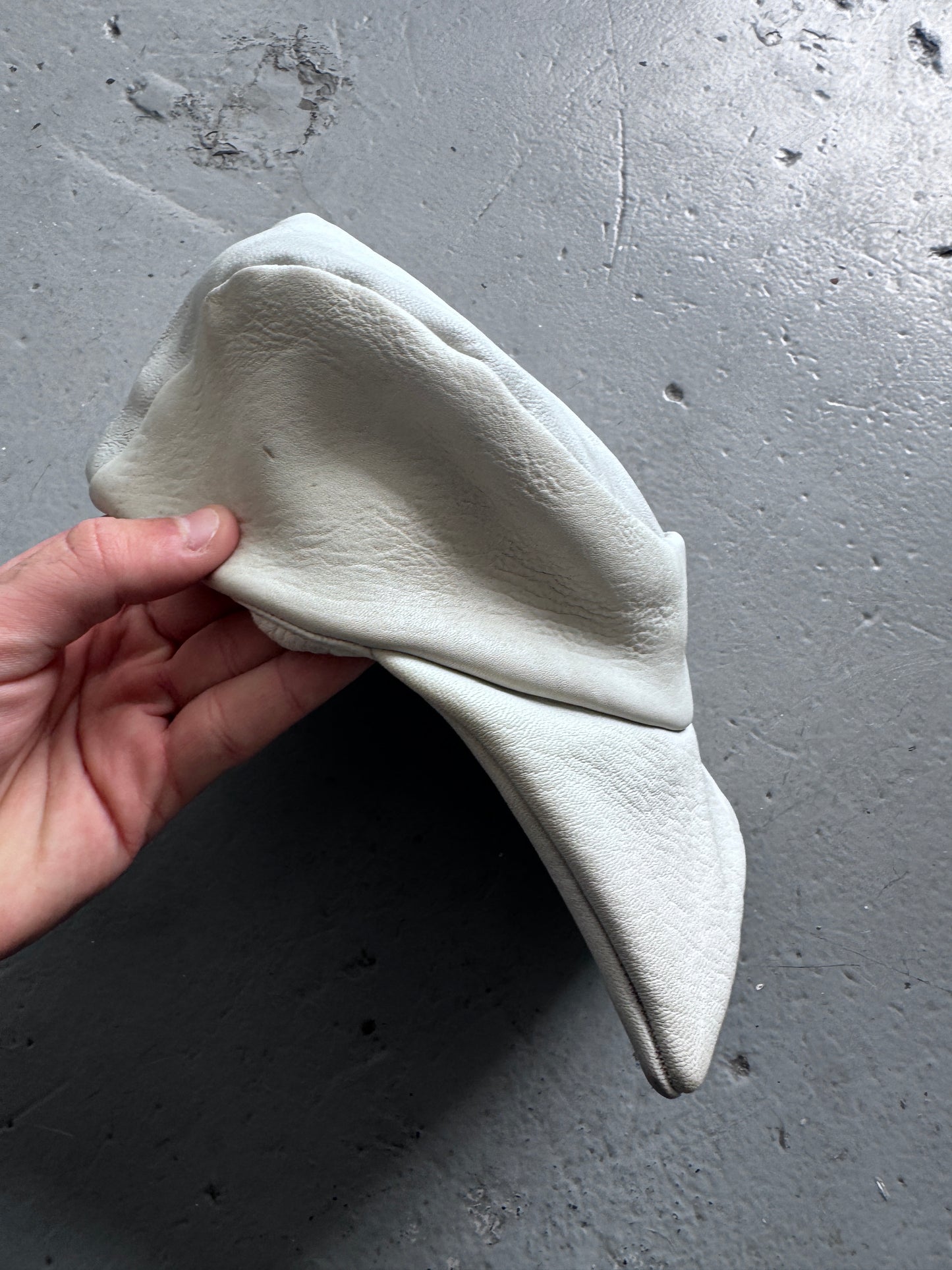 Zam Barrett Leather Duck Bill Cap