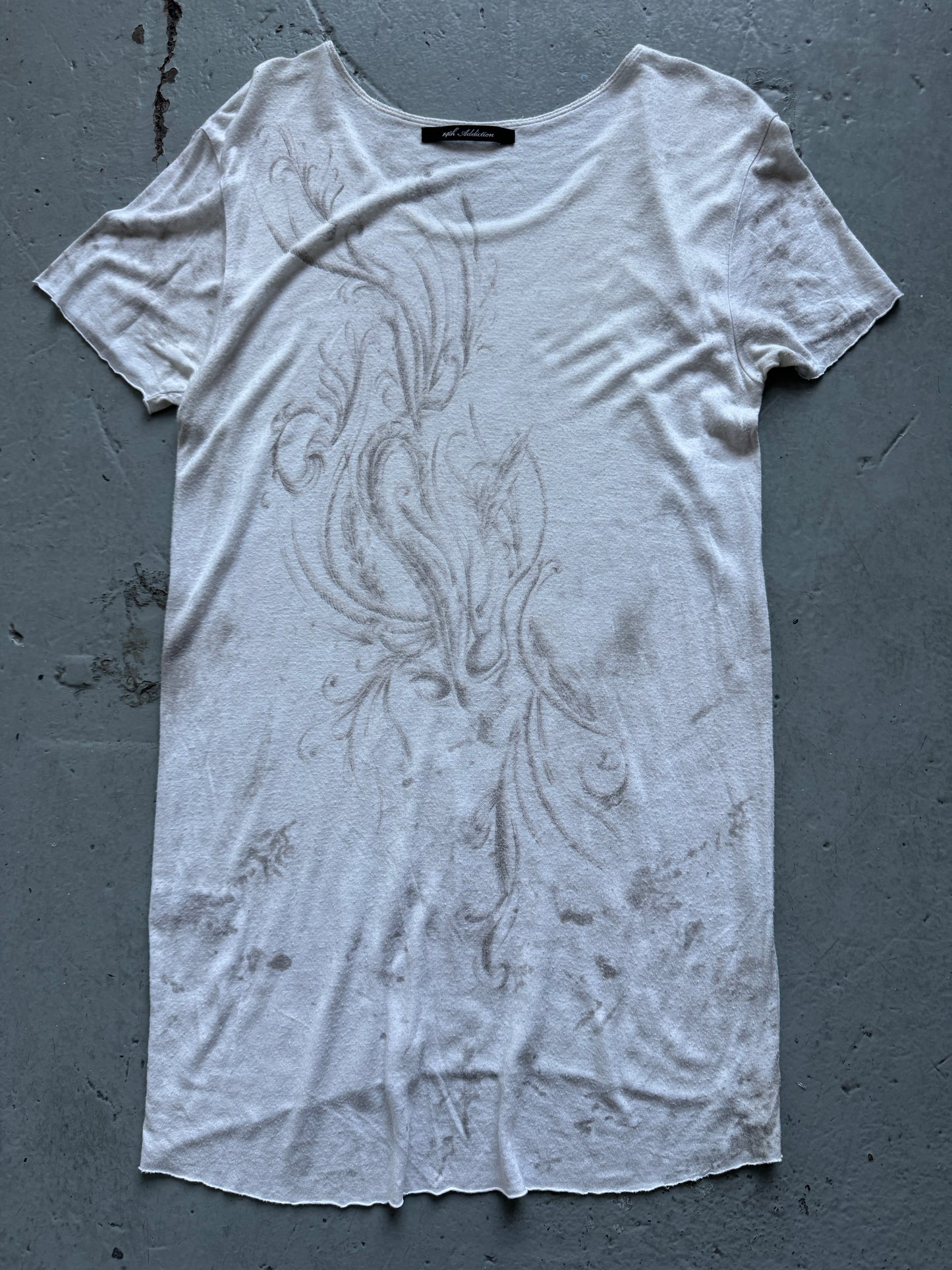 14th addiction nouveau print soft drape top