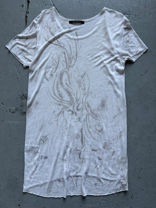 14th addiction nouveau print soft drape top