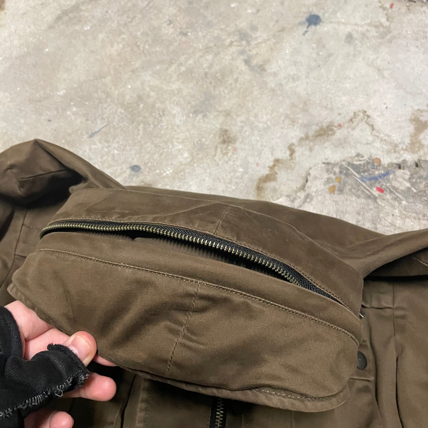 Yasuyuki Ishii Pointed Sleeve Layered Military Jacket