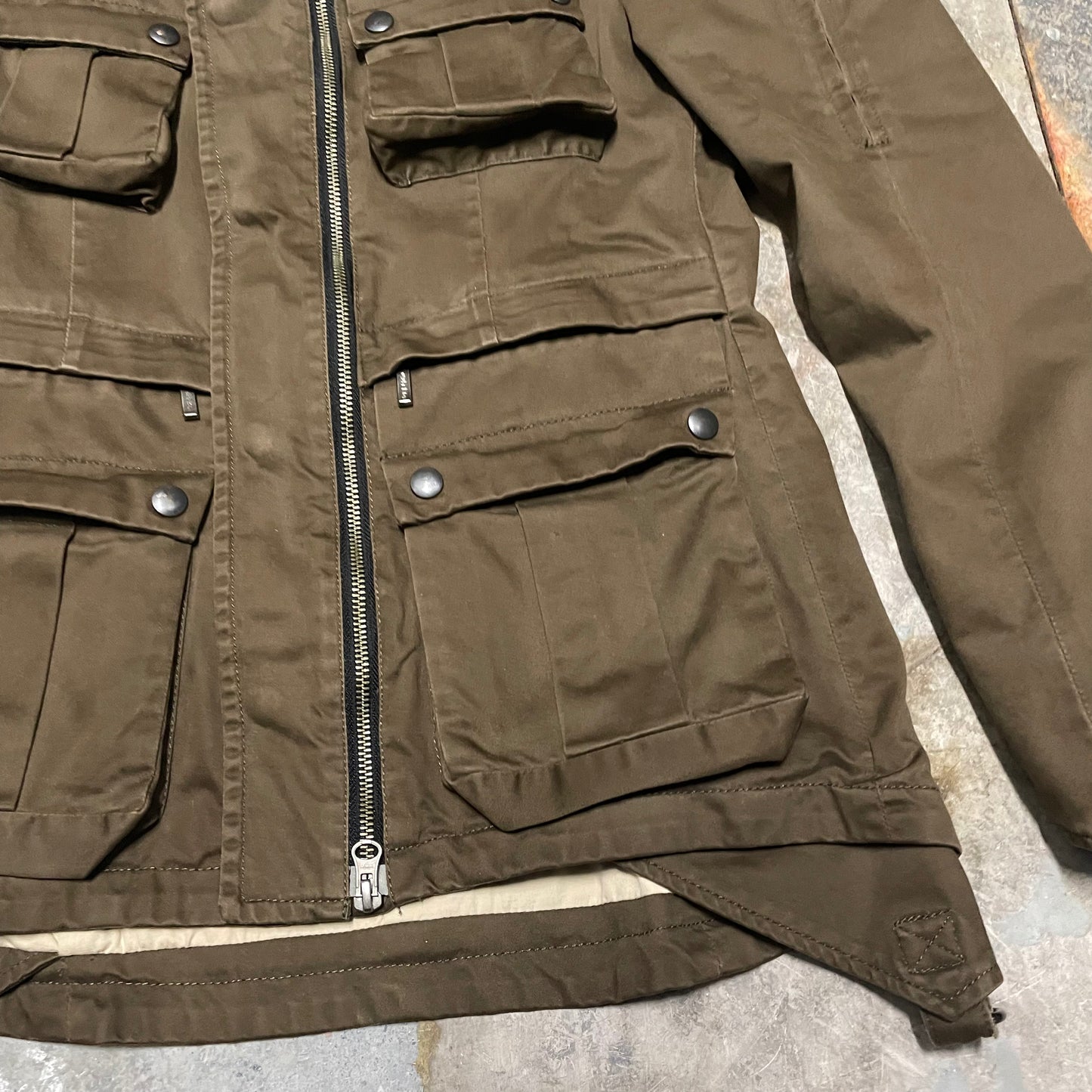 Yasuyuki Ishii Pointed Sleeve Layered Military Jacket