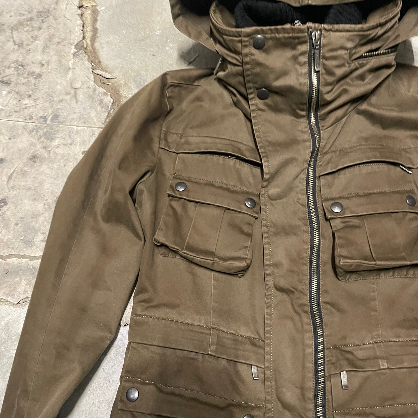 Yasuyuki Ishii Pointed Sleeve Layered Military Jacket