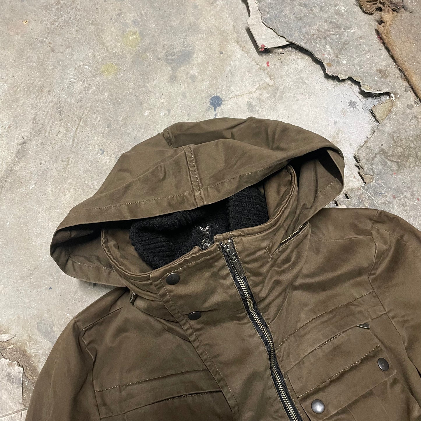 Yasuyuki Ishii Pointed Sleeve Layered Military Jacket