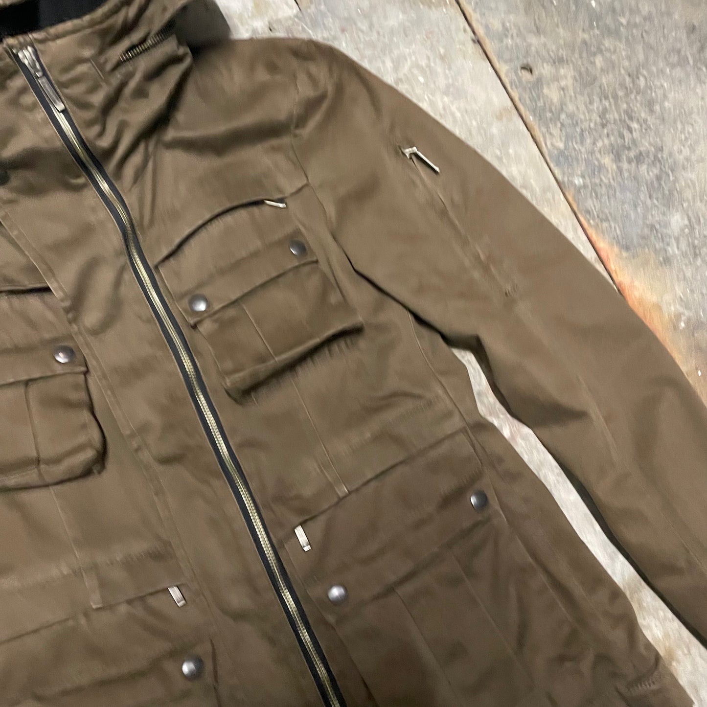 Yasuyuki Ishii Pointed Sleeve Layered Military Jacket